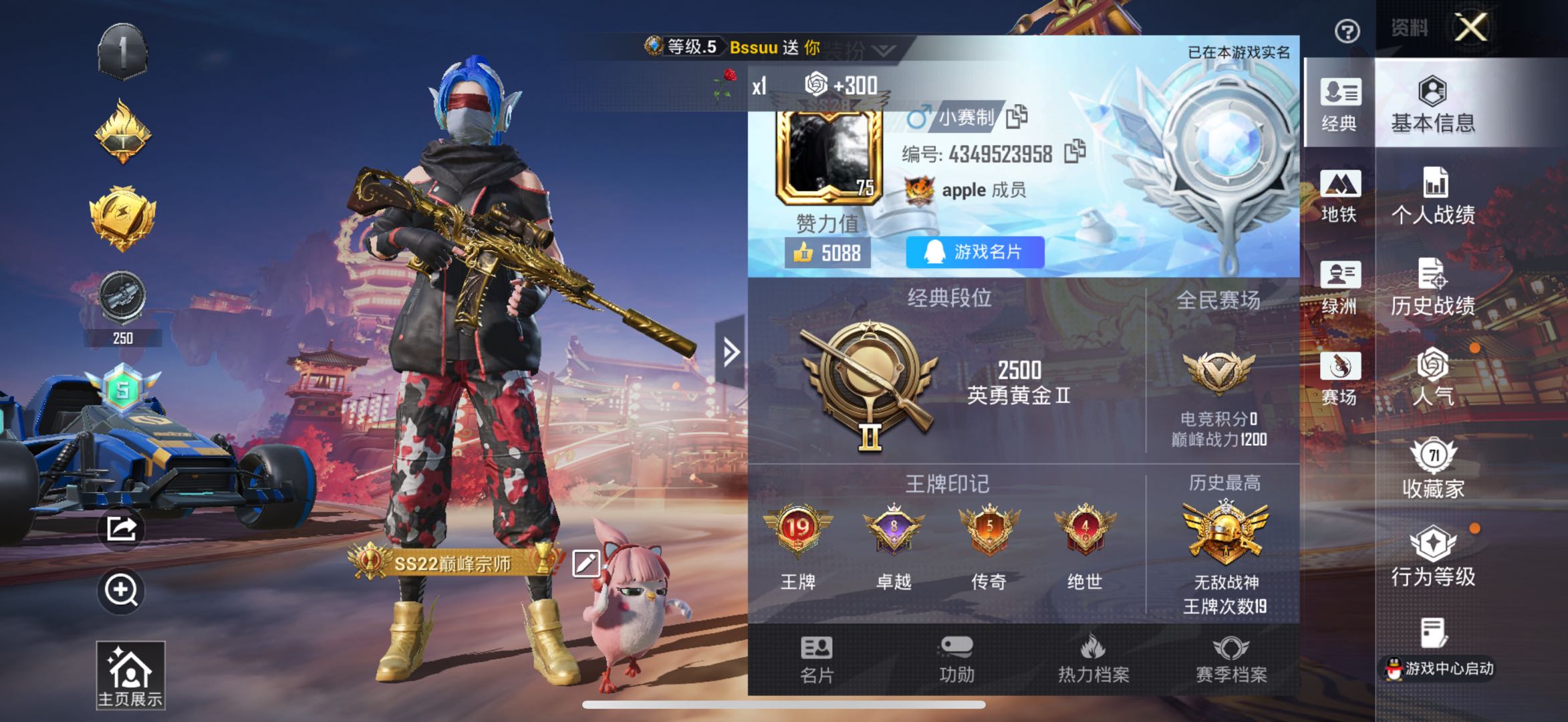 HPCMW478916和平精英账号详情图2