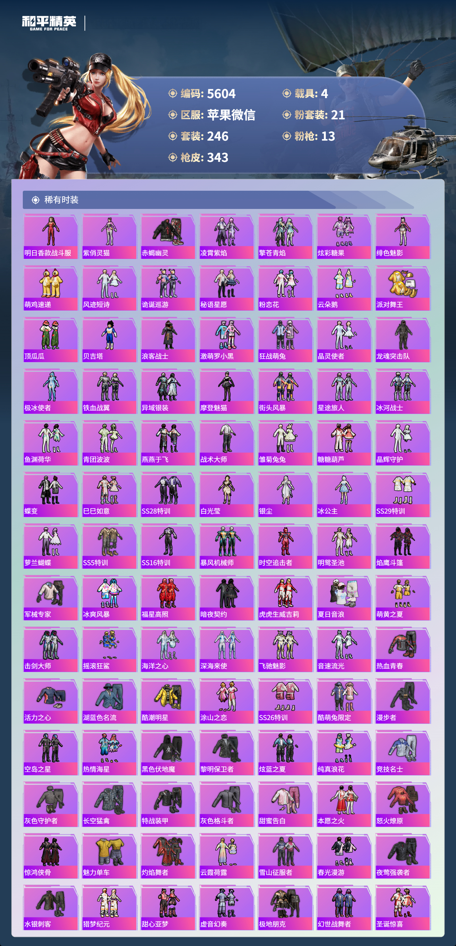 HPLX4122959和平精英账号详情图4