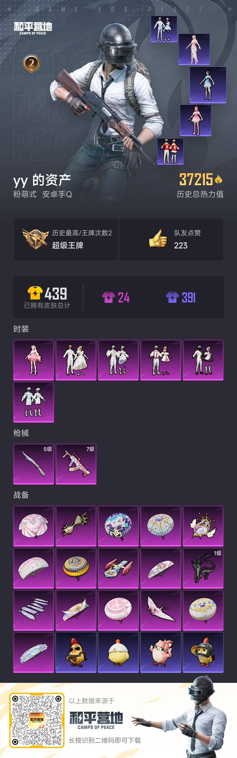 HPSJ477367和平精英账号详情图3