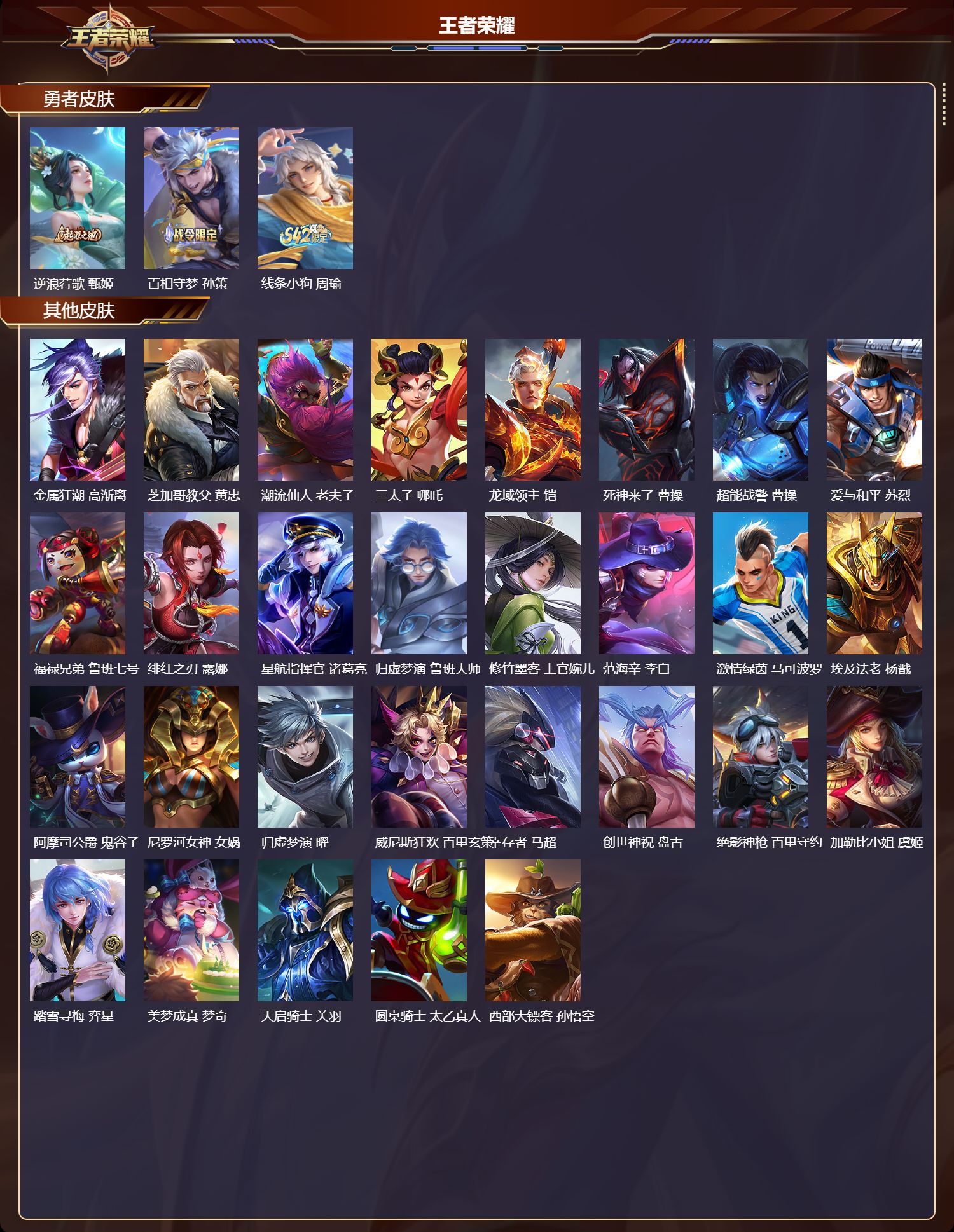 WZMK4151704王者荣耀账号详情图3