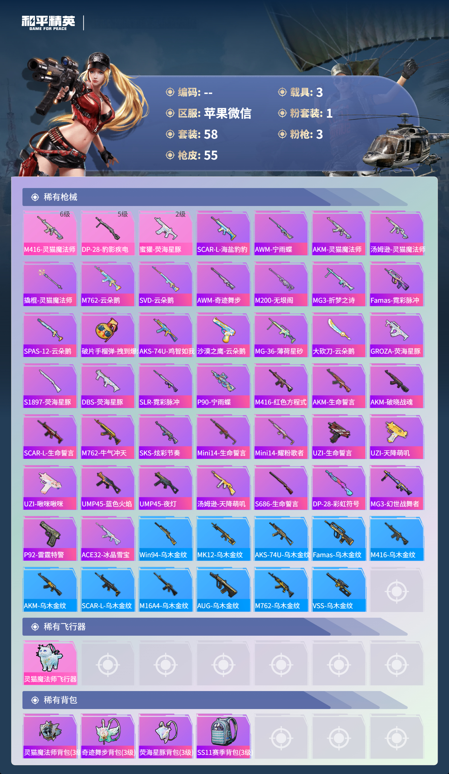 HPSJ479489和平精英账号详情图6