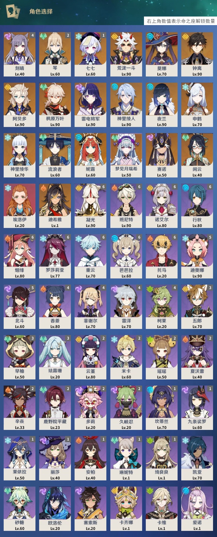 YSMK41977原神账号详情图3