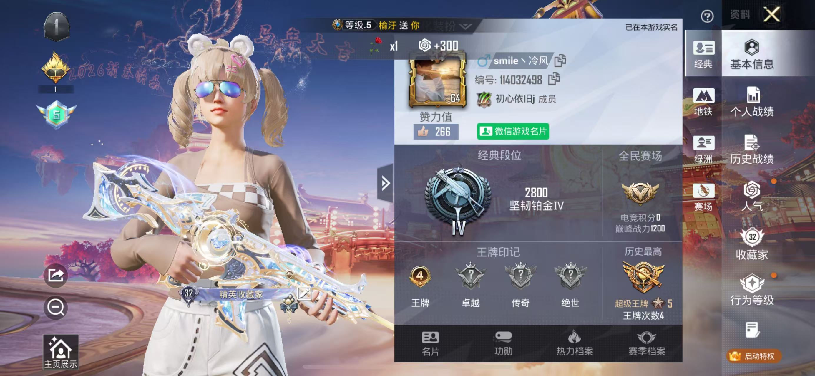 HPSJ479489和平精英账号详情图3