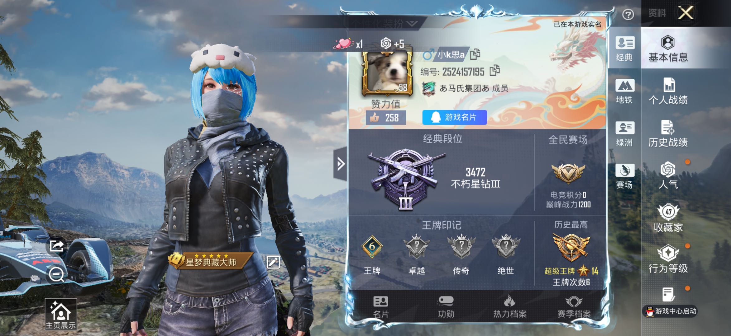 HPSJ479484和平精英账号详情图3