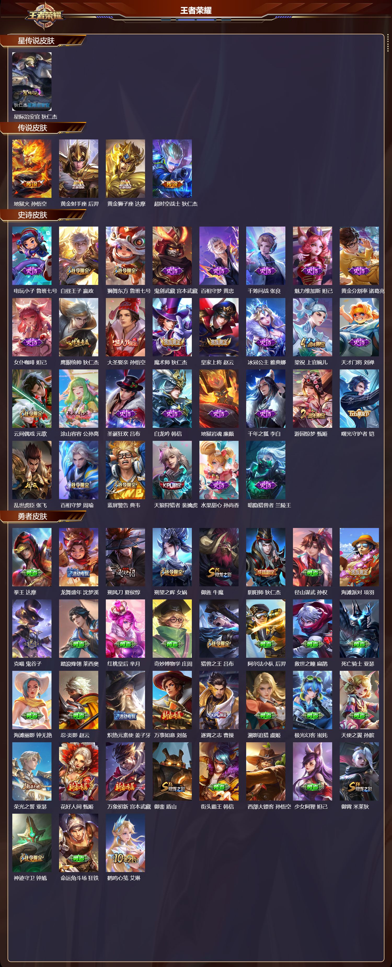 WZMK4151704王者荣耀账号详情图2