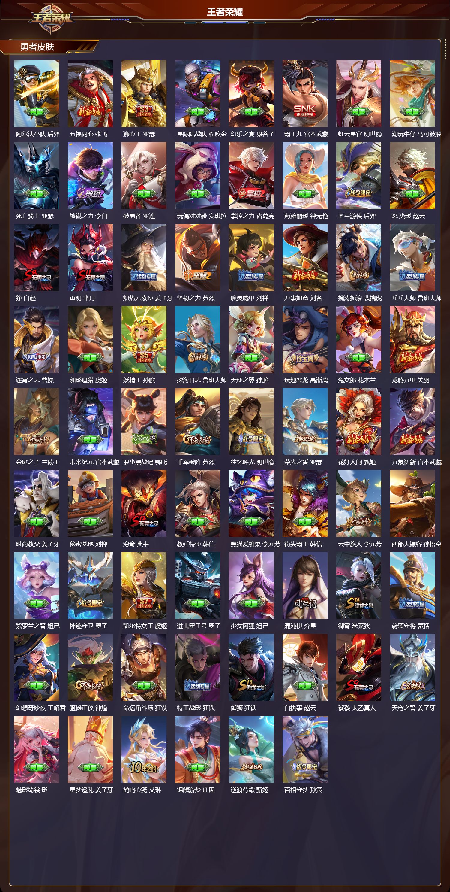 WZMK4151721王者荣耀账号详情图4