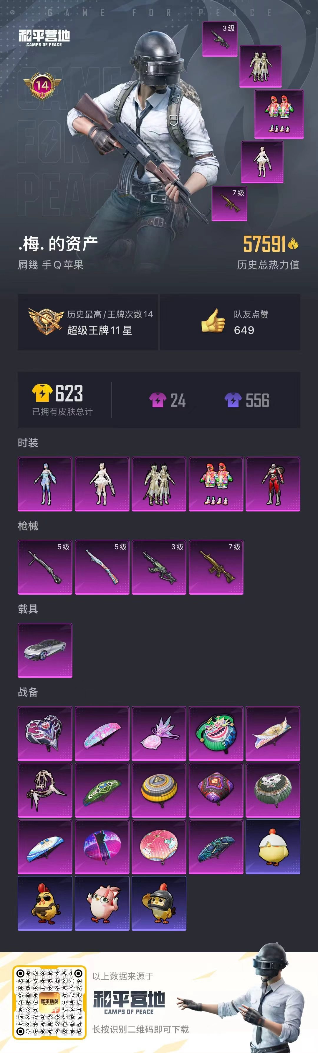 HPSJ479089和平精英账号详情图3