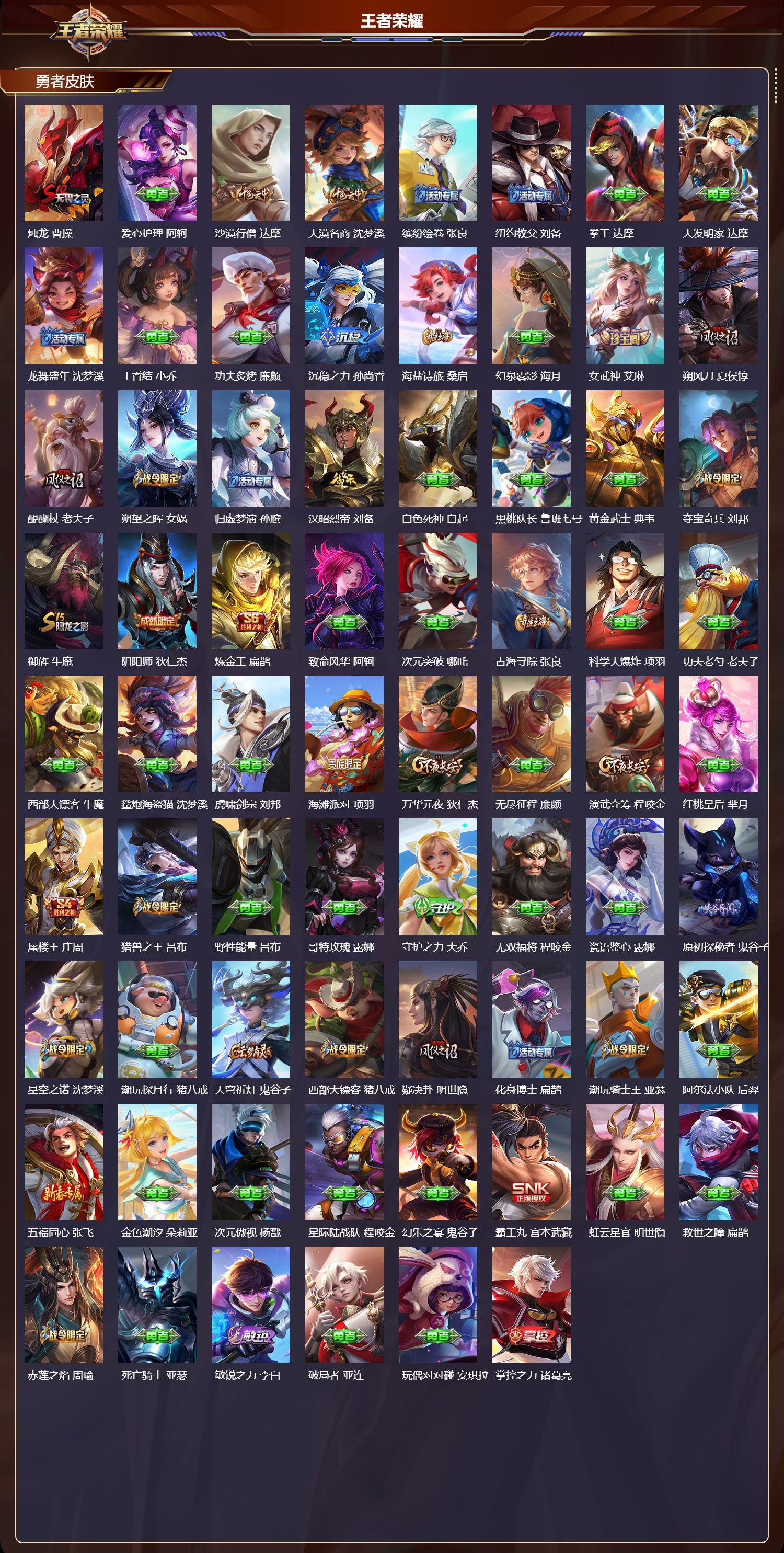 WZMK4151700王者荣耀账号详情图4