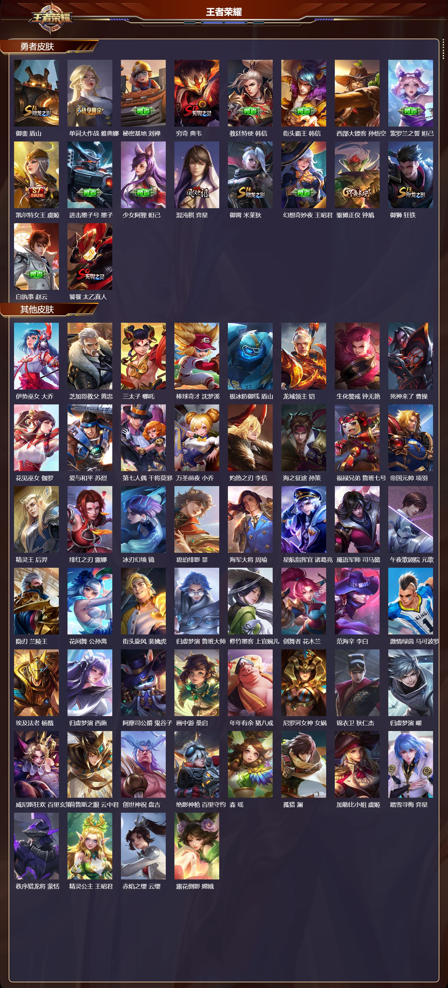 WZQM4159945王者荣耀账号详情图5