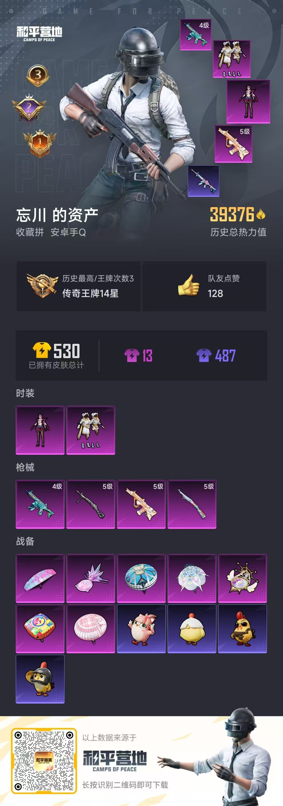 HPSJ479532和平精英账号详情图5