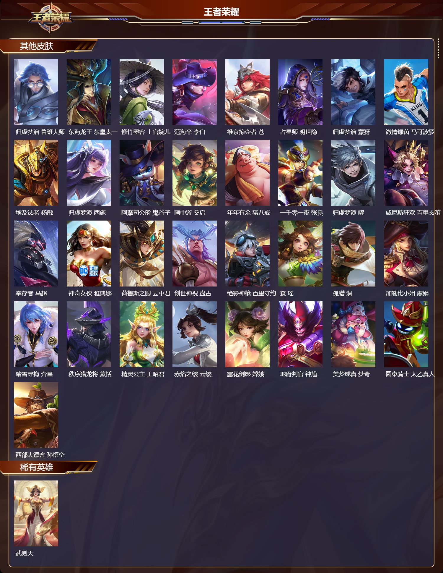 WZQM4148727王者荣耀账号详情图5