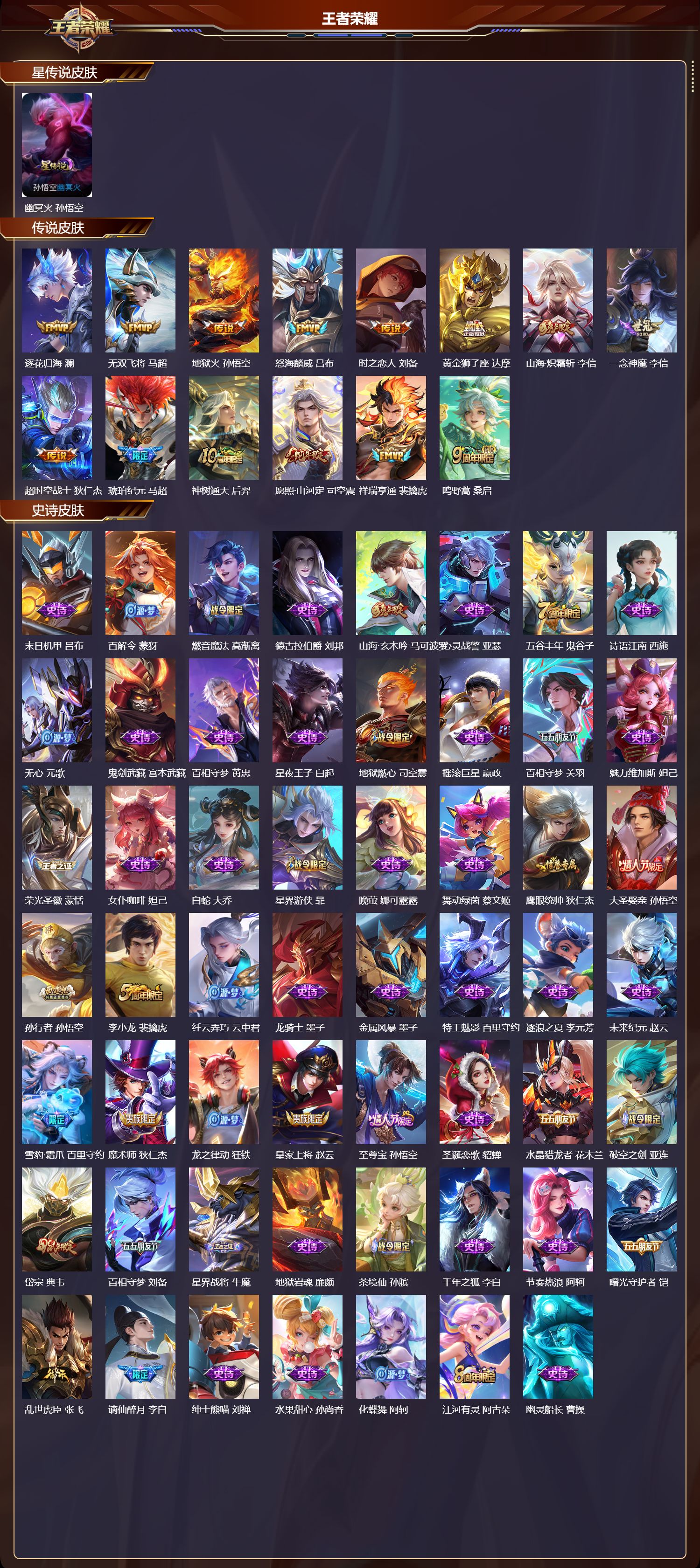 WZQM4151225王者荣耀账号详情图3