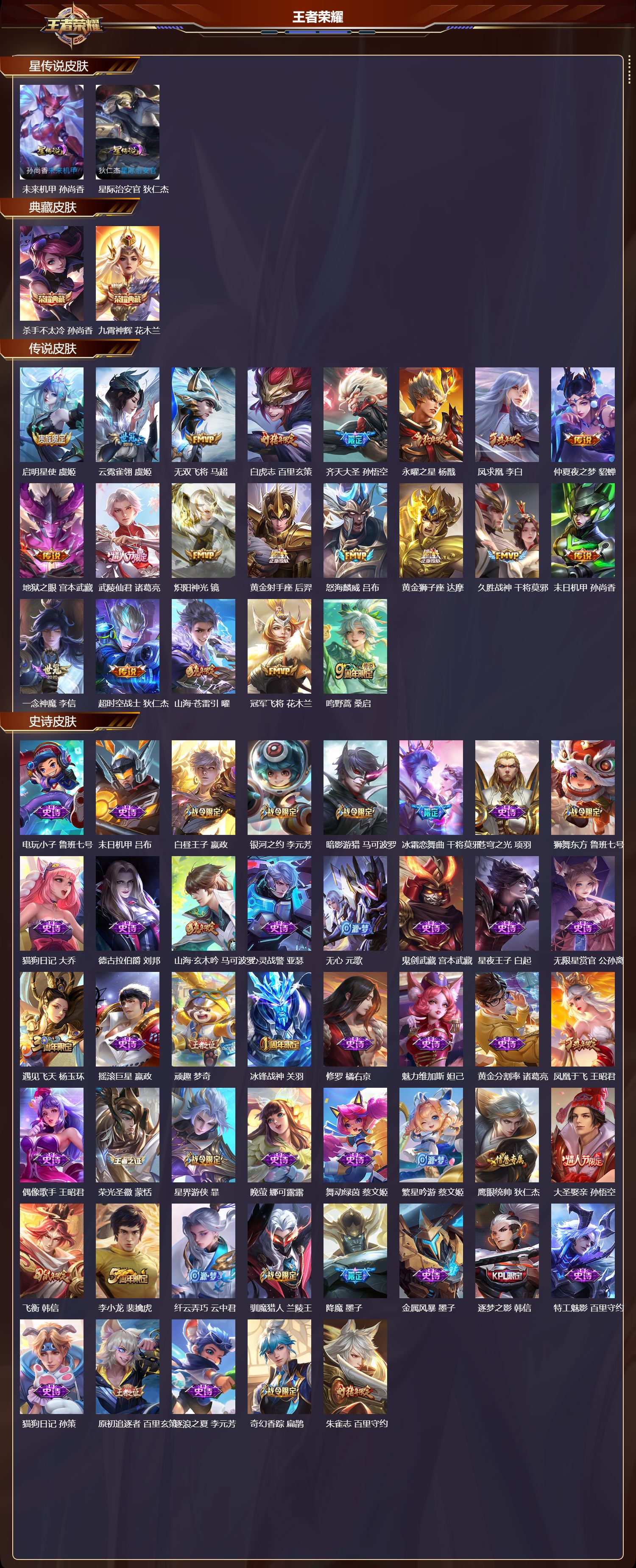 WZQM4160182王者荣耀账号详情图3