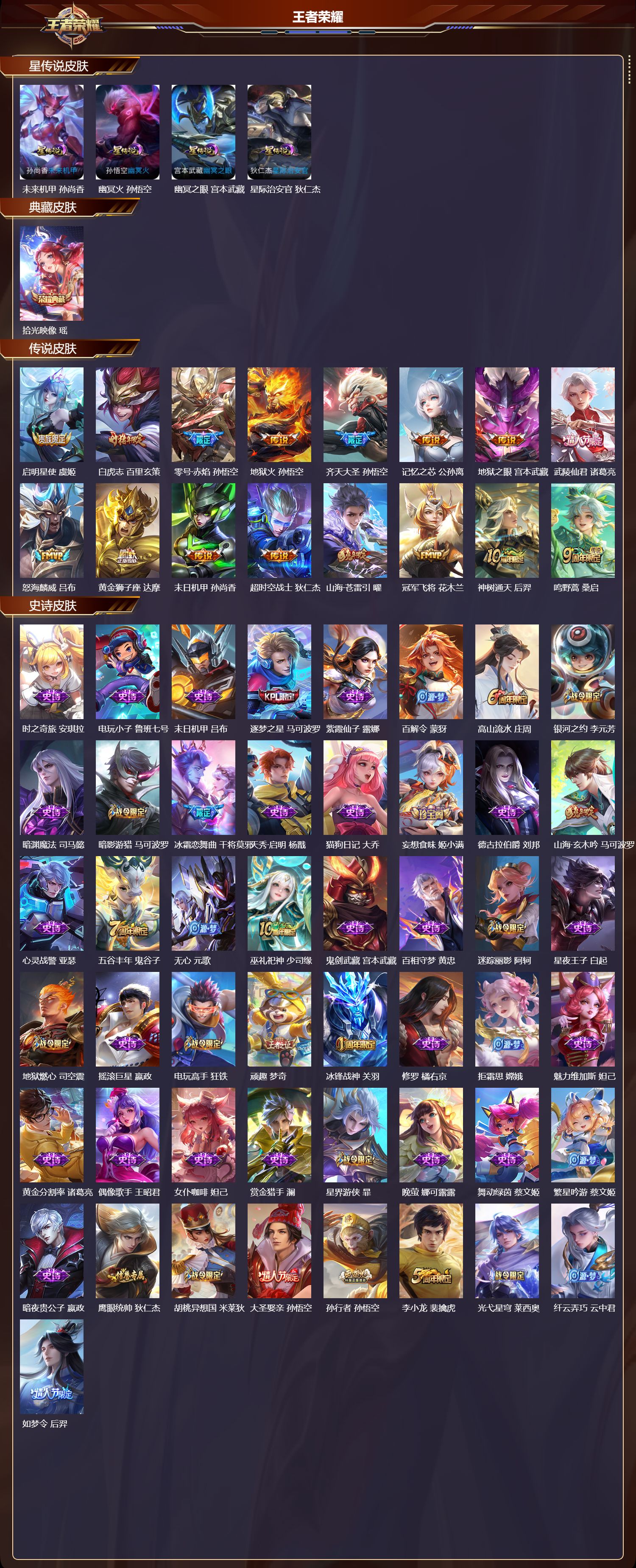 WZQM4160178王者荣耀账号详情图3