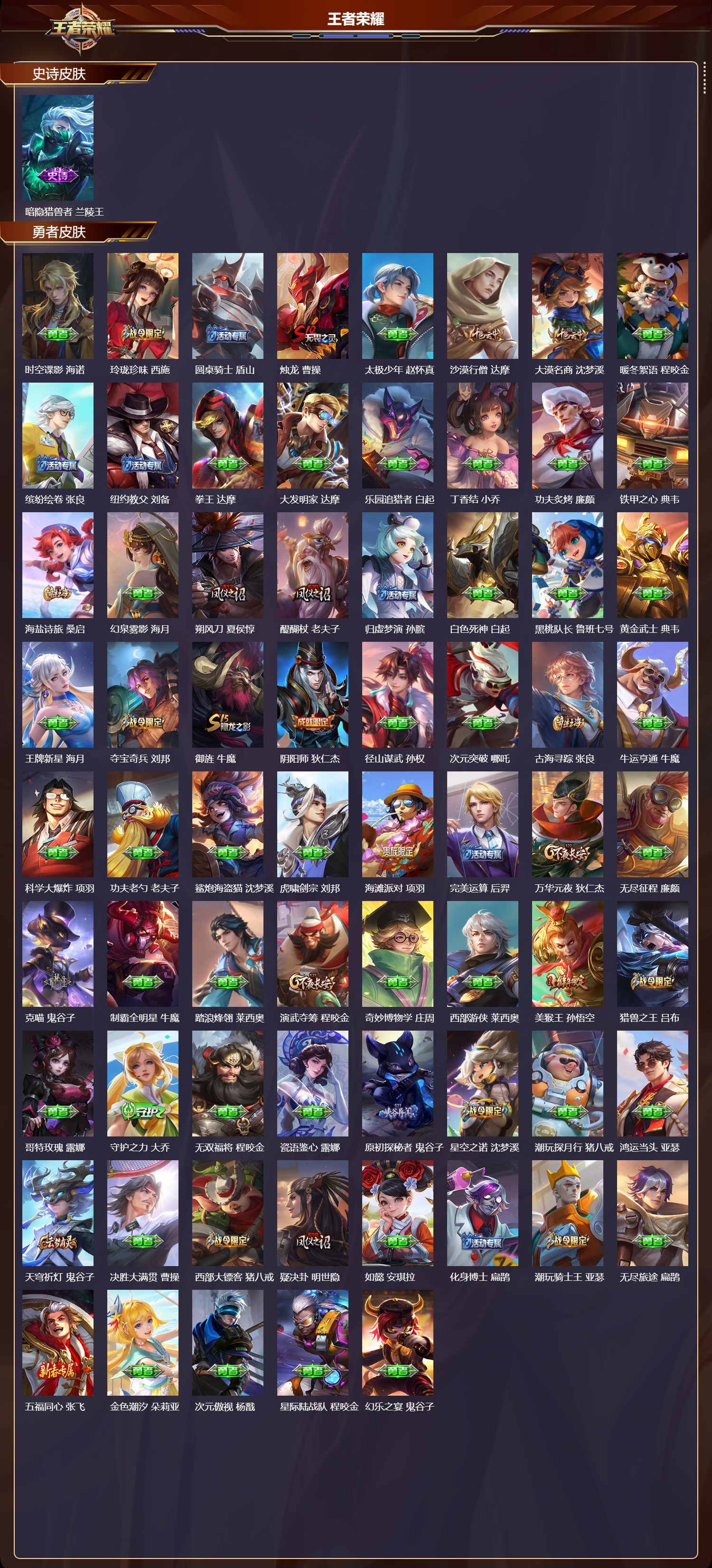 WZMK4151734王者荣耀账号详情图4