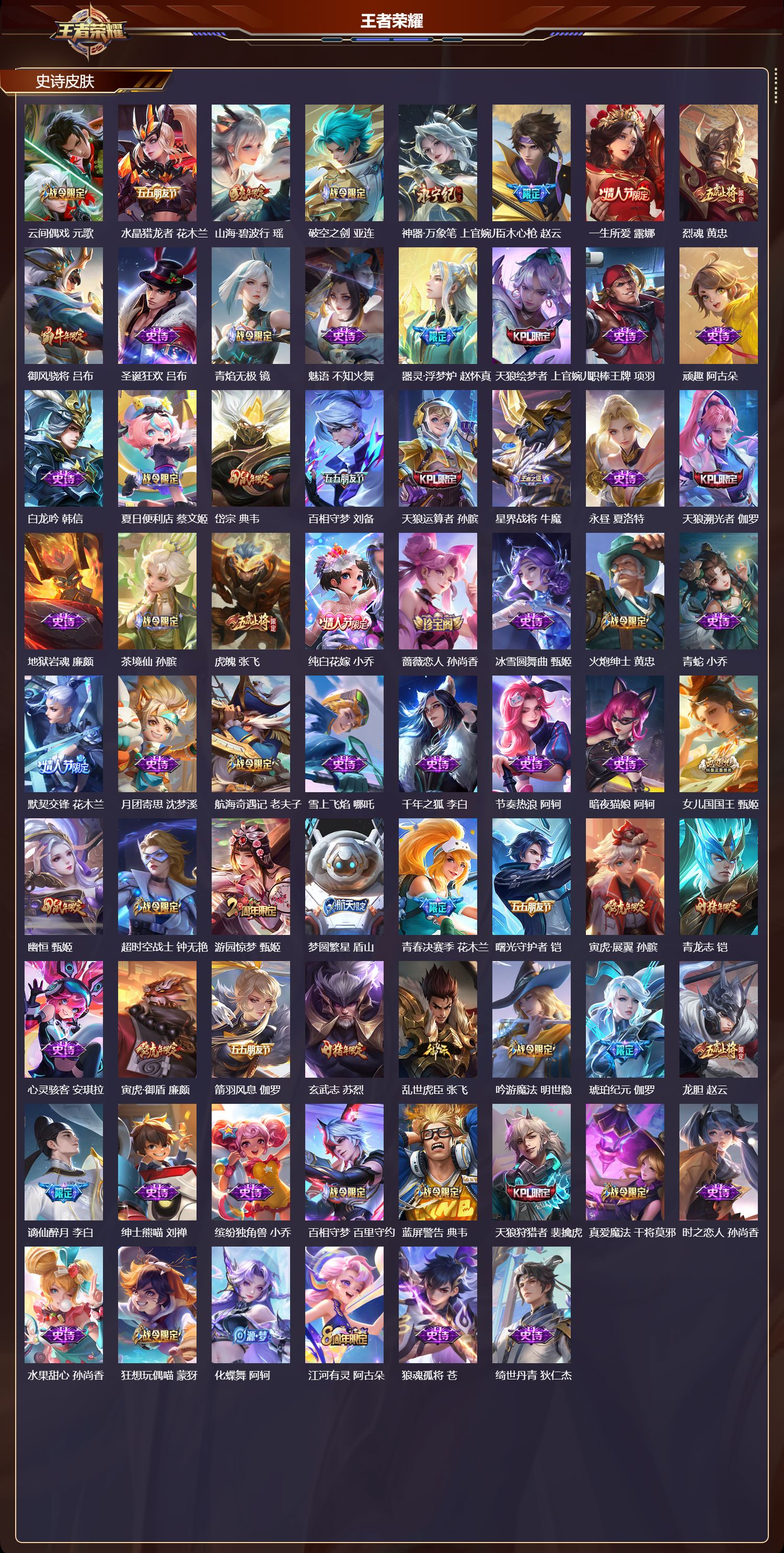 WZMK4151740王者荣耀账号详情图5