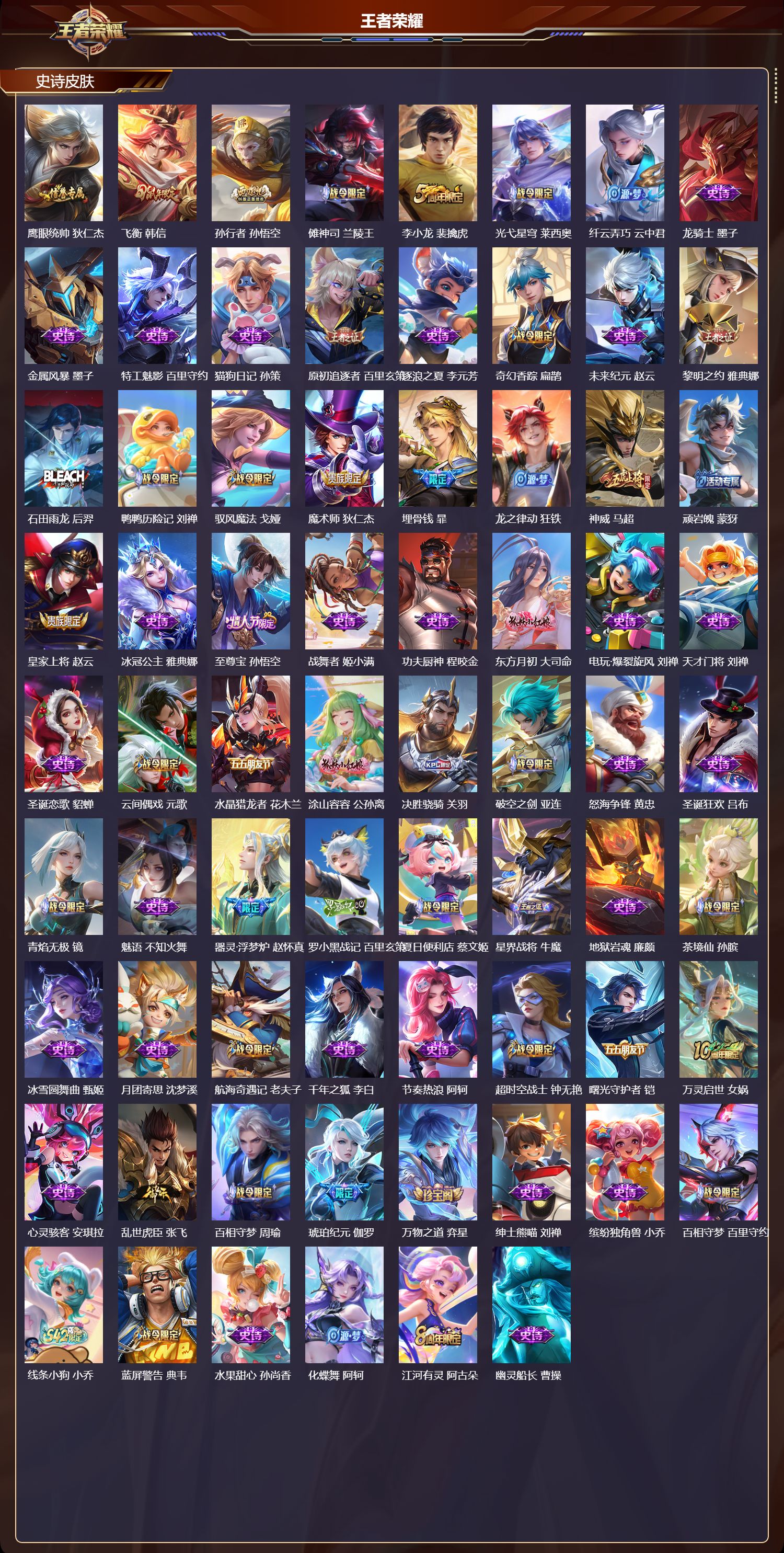 WZMK4151745王者荣耀账号详情图3