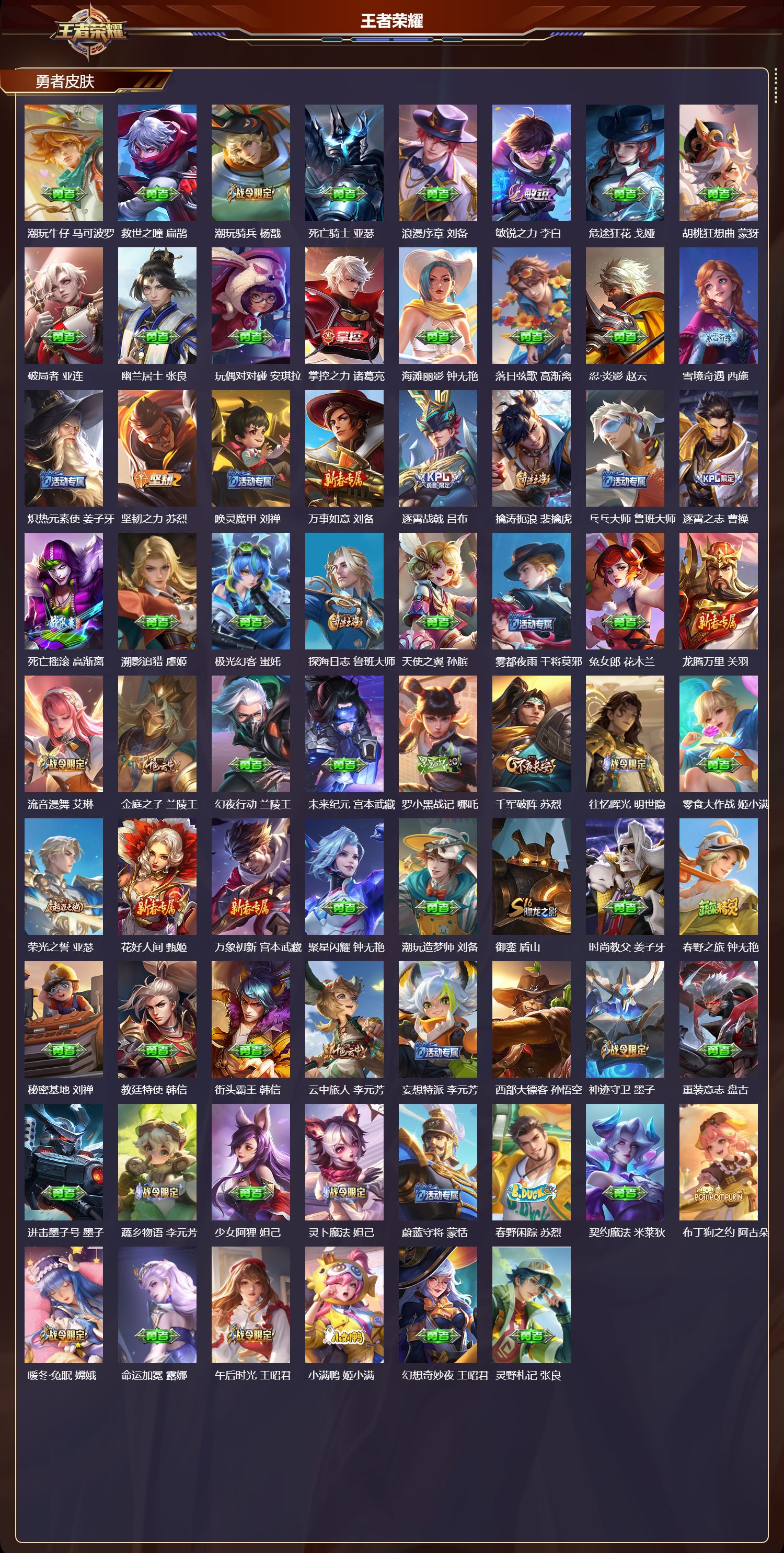 WZMK4151745王者荣耀账号详情图5