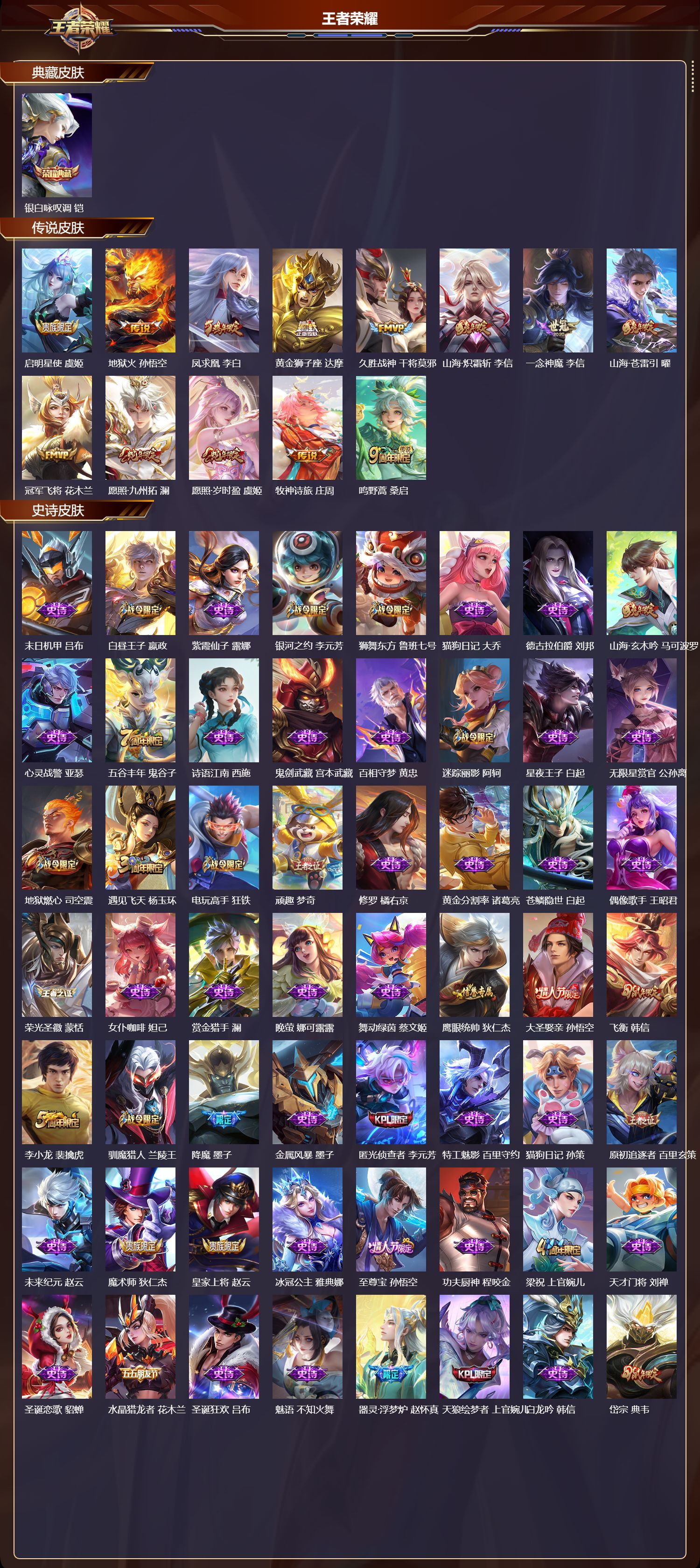 WZQM4160173王者荣耀账号详情图3