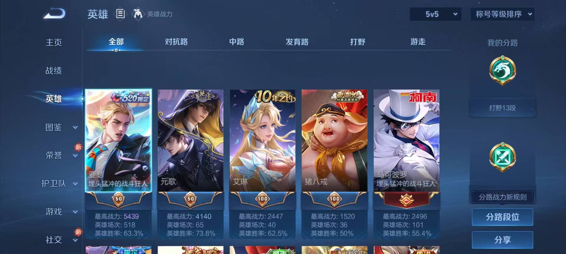 WZCMW4149504王者荣耀账号详情图5