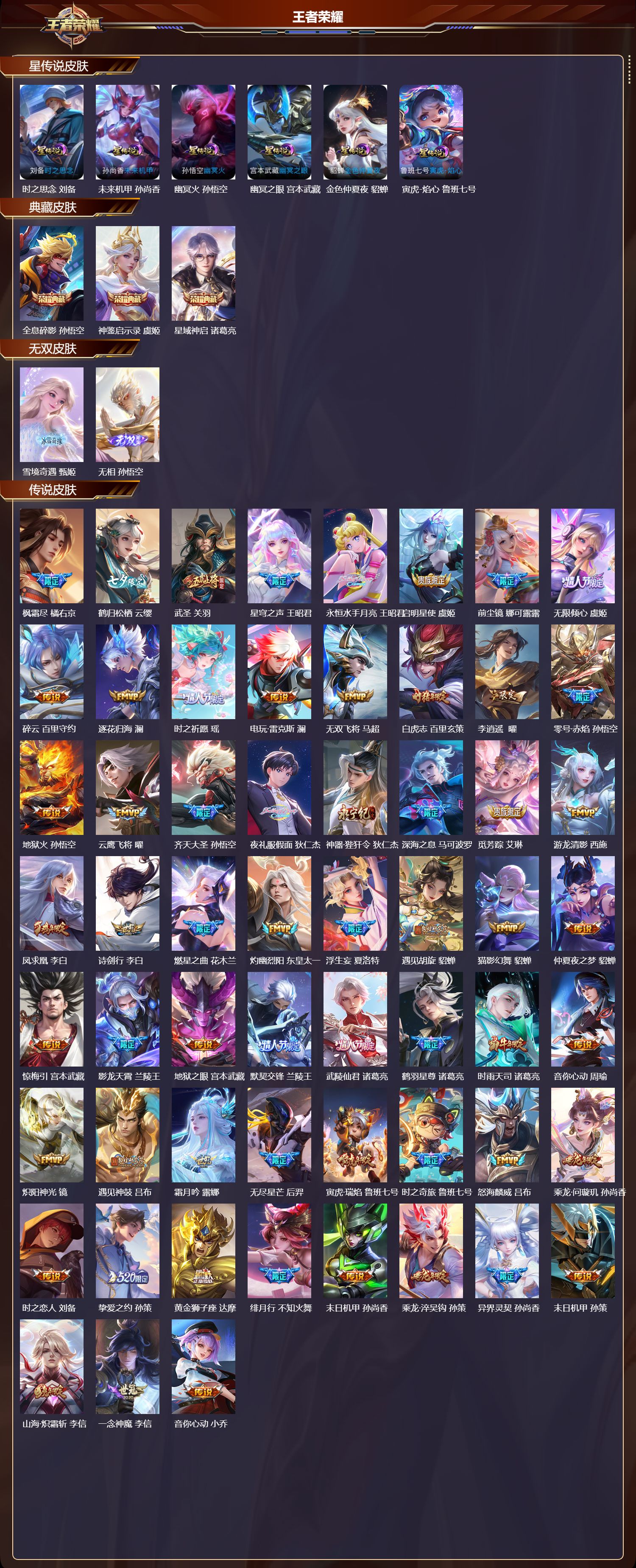 WZMK4151759王者荣耀账号详情图2