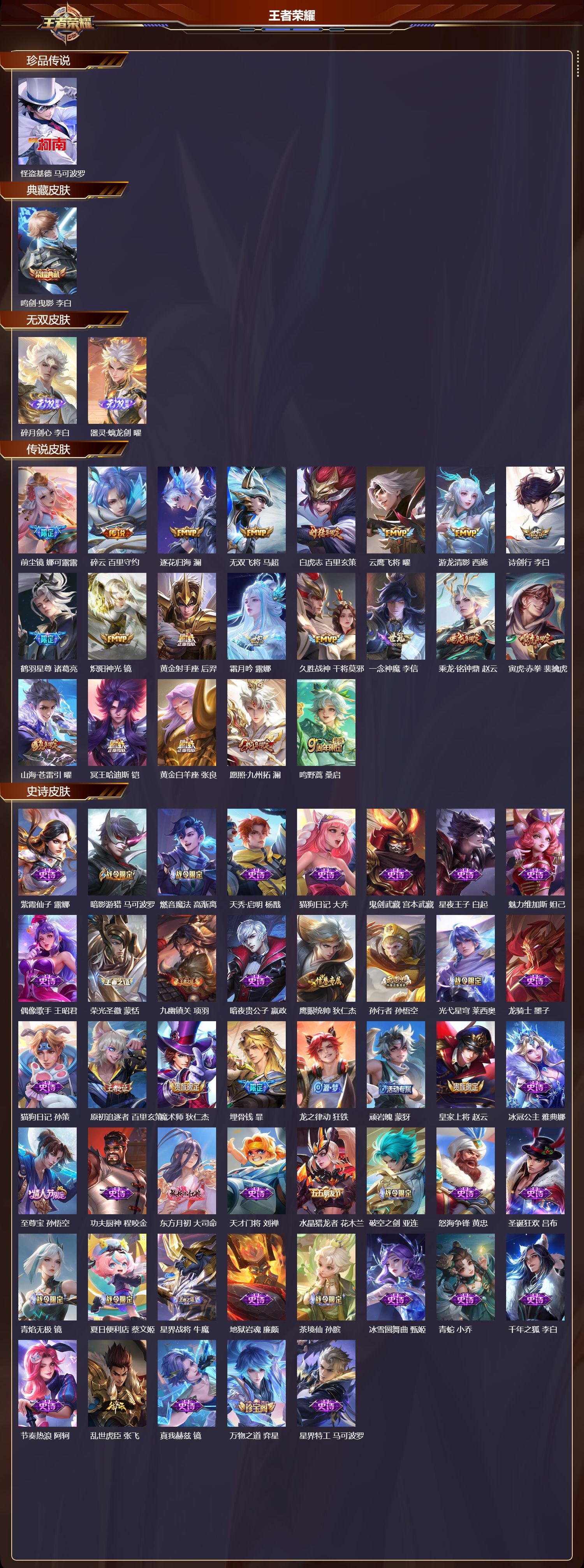 WZQM4160175王者荣耀账号详情图3