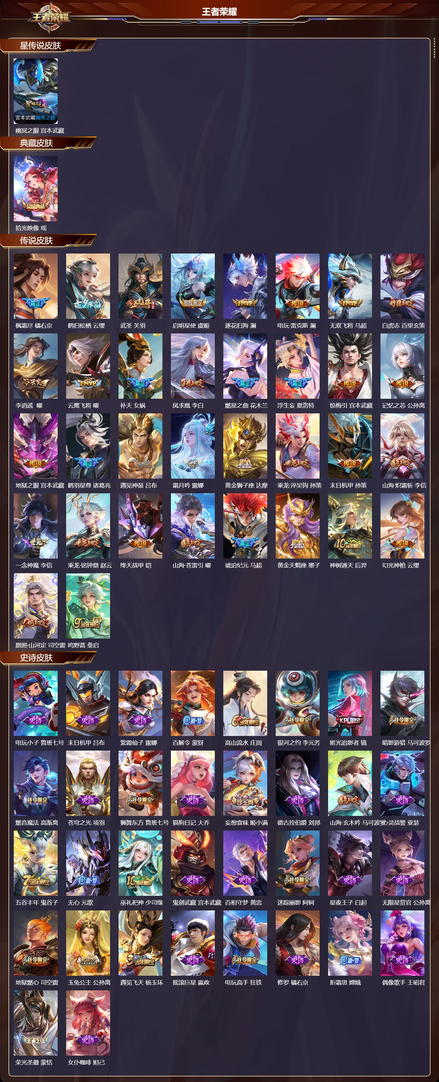 WZMK4151734王者荣耀账号详情图2