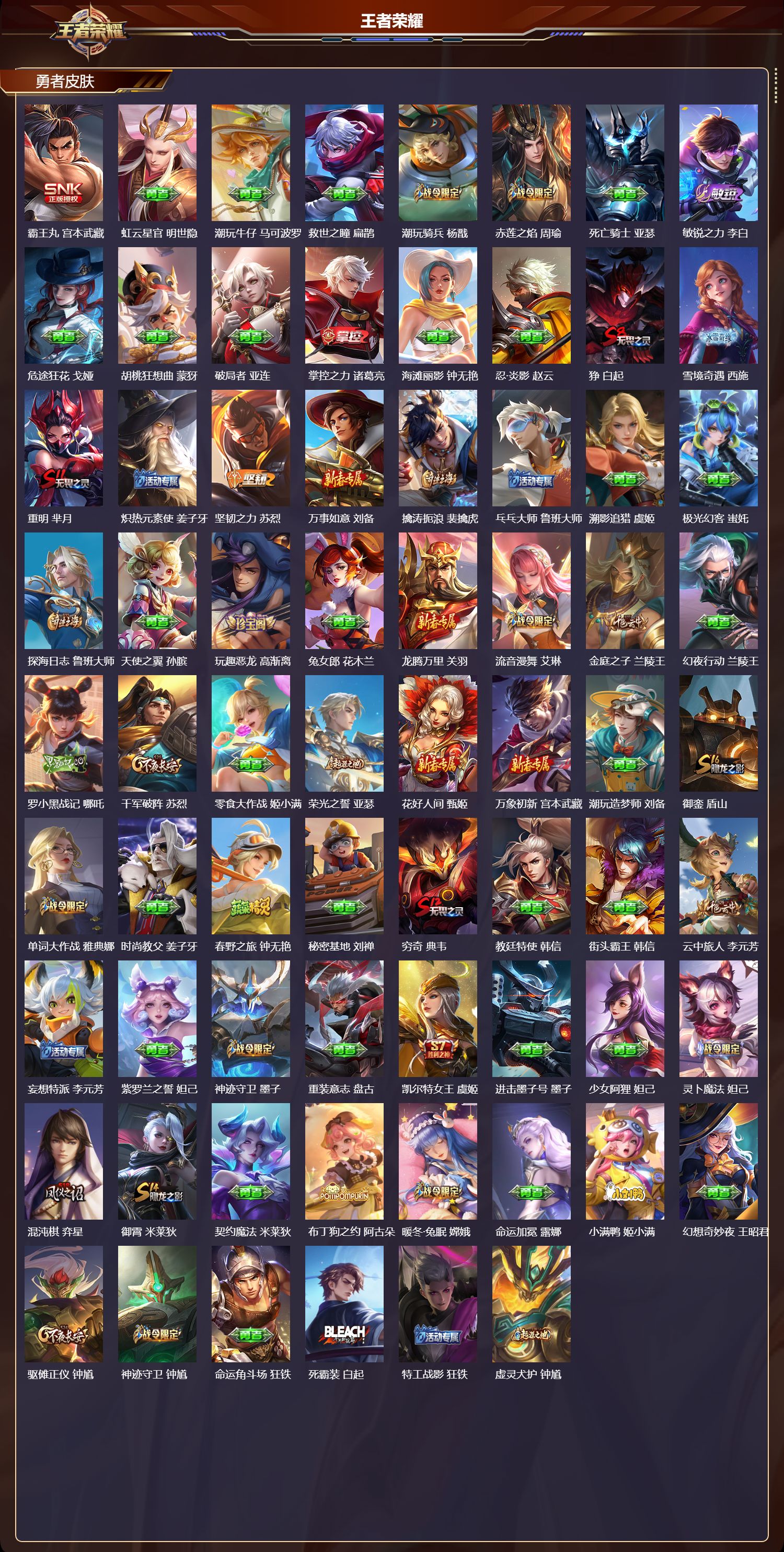 WZMK4151734王者荣耀账号详情图5