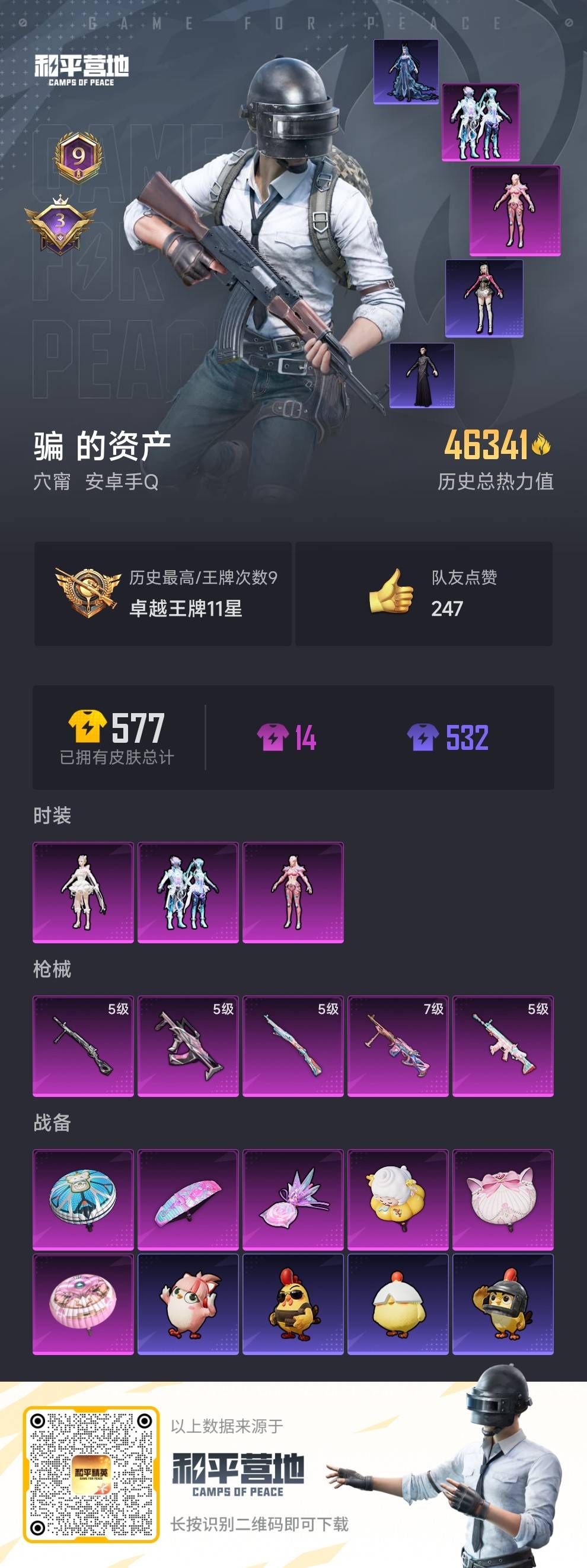 HPSJ481358和平精英账号详情图2