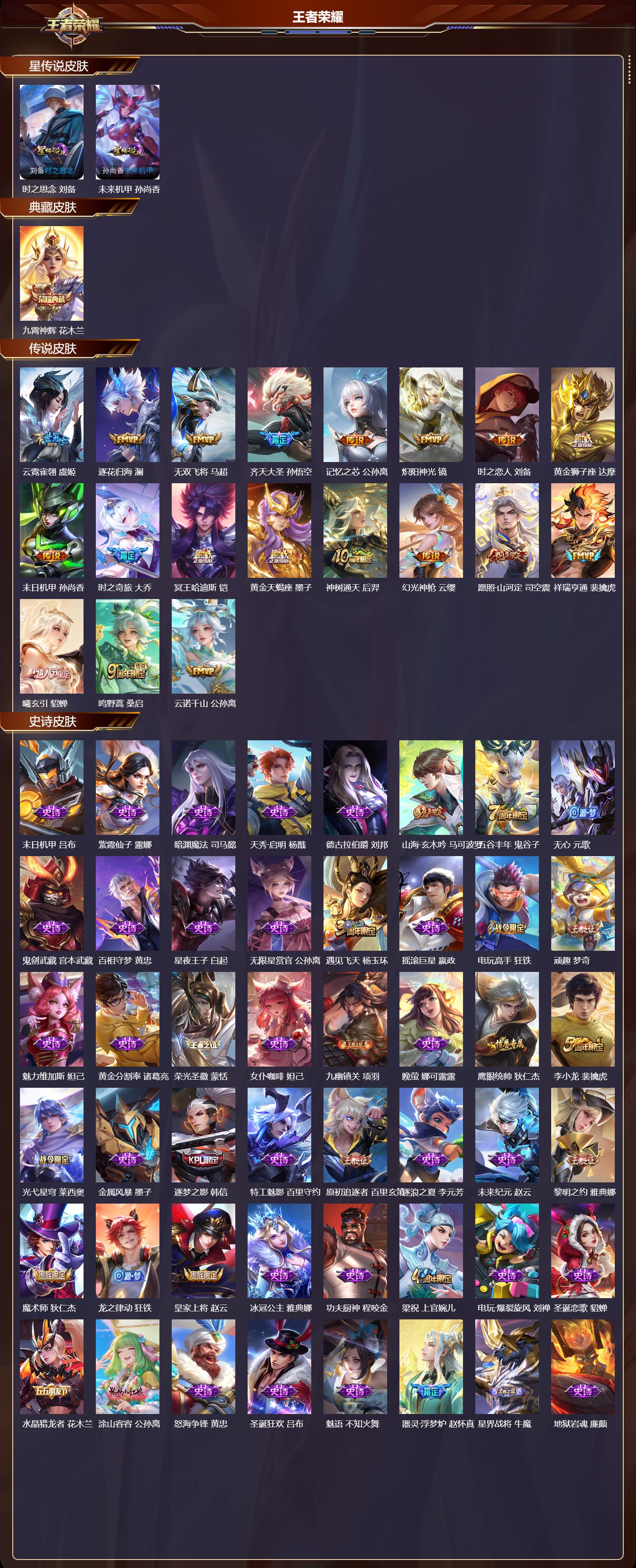 WZQM4160265王者荣耀账号详情图3