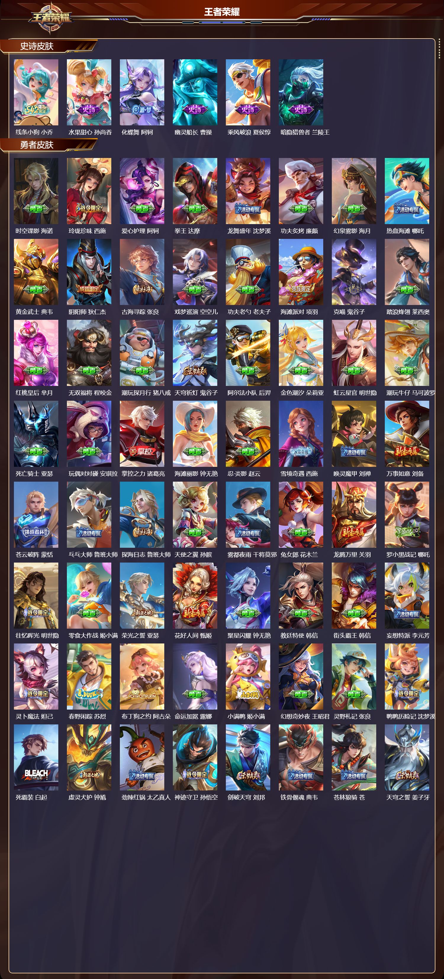 WZQM4160181王者荣耀账号详情图4