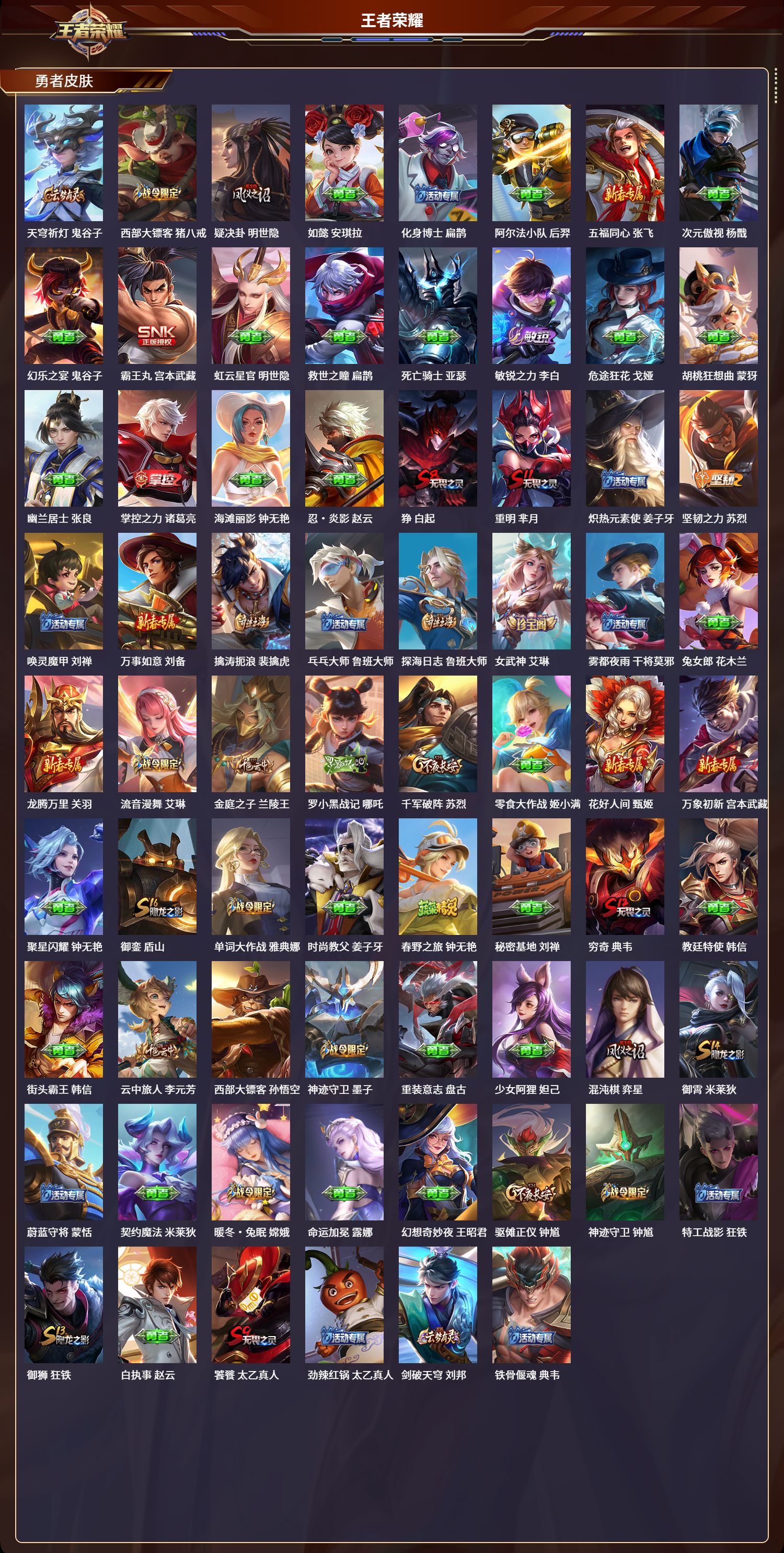 WZLX4222322王者荣耀账号详情图5 WZLX4222322王者荣耀账号详情图5