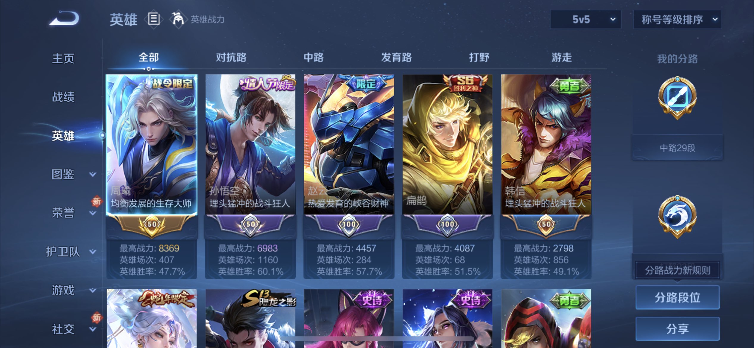 WZCMW4152098王者荣耀账号详情图4