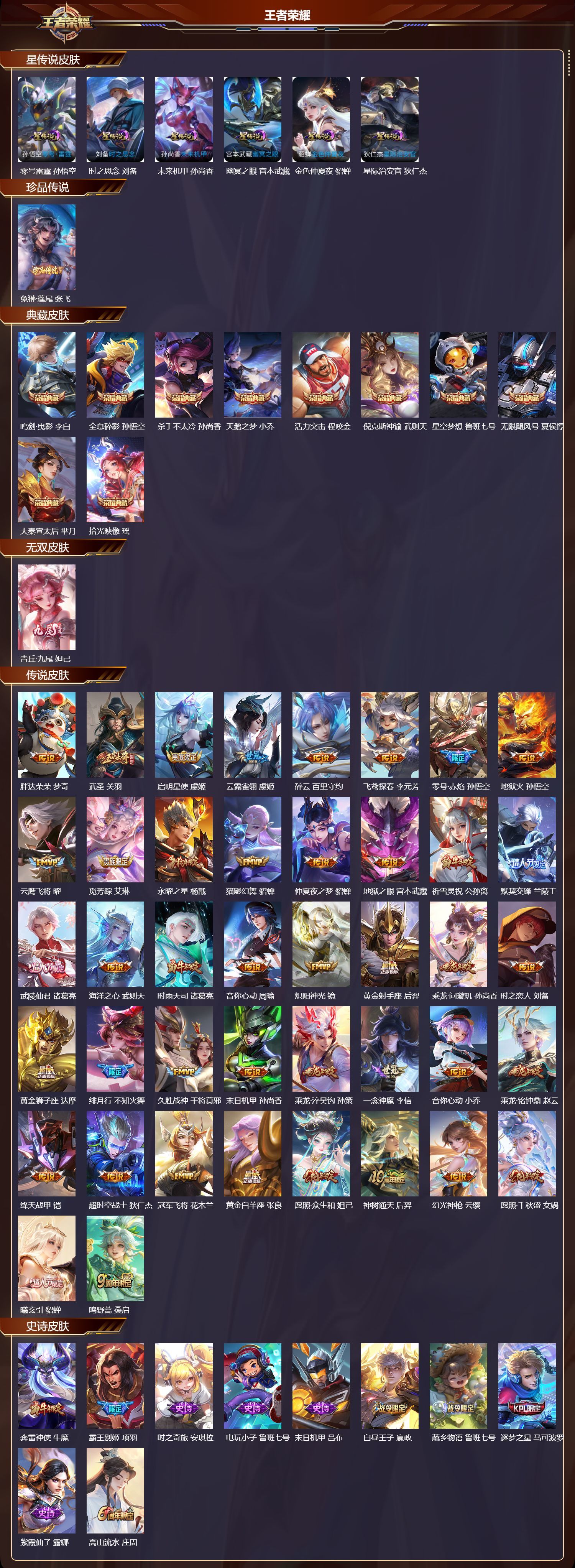 WZQM4153681王者荣耀账号详情图3 WZQM4153681王者荣耀账号详情图3