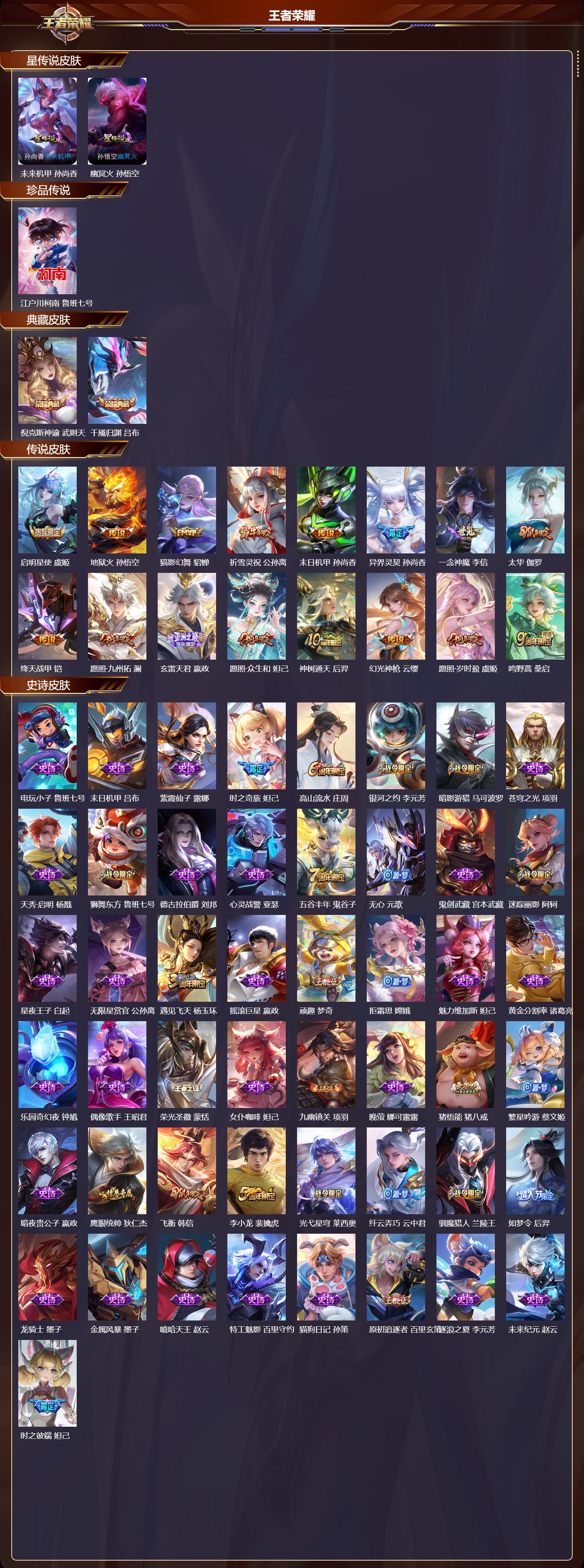 WZQM4154122王者荣耀账号详情图3