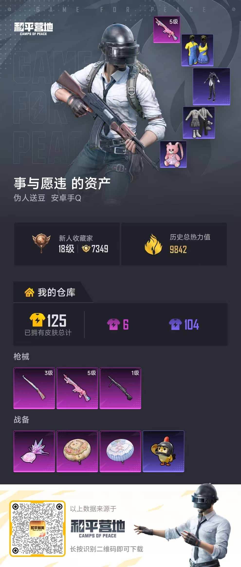 HPSJ483135和平精英账号详情图2 HPSJ483135和平精英账号详情图2