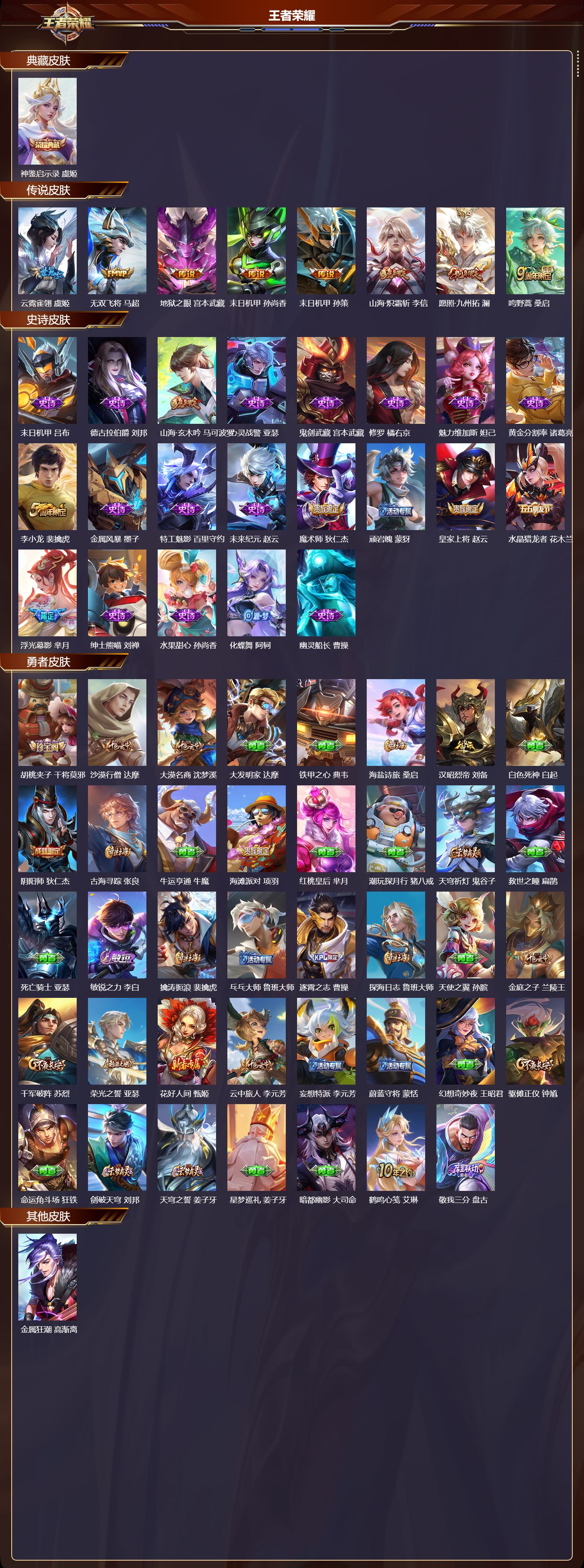 WZMK4153715王者荣耀账号详情图2 WZMK4153715王者荣耀账号详情图2