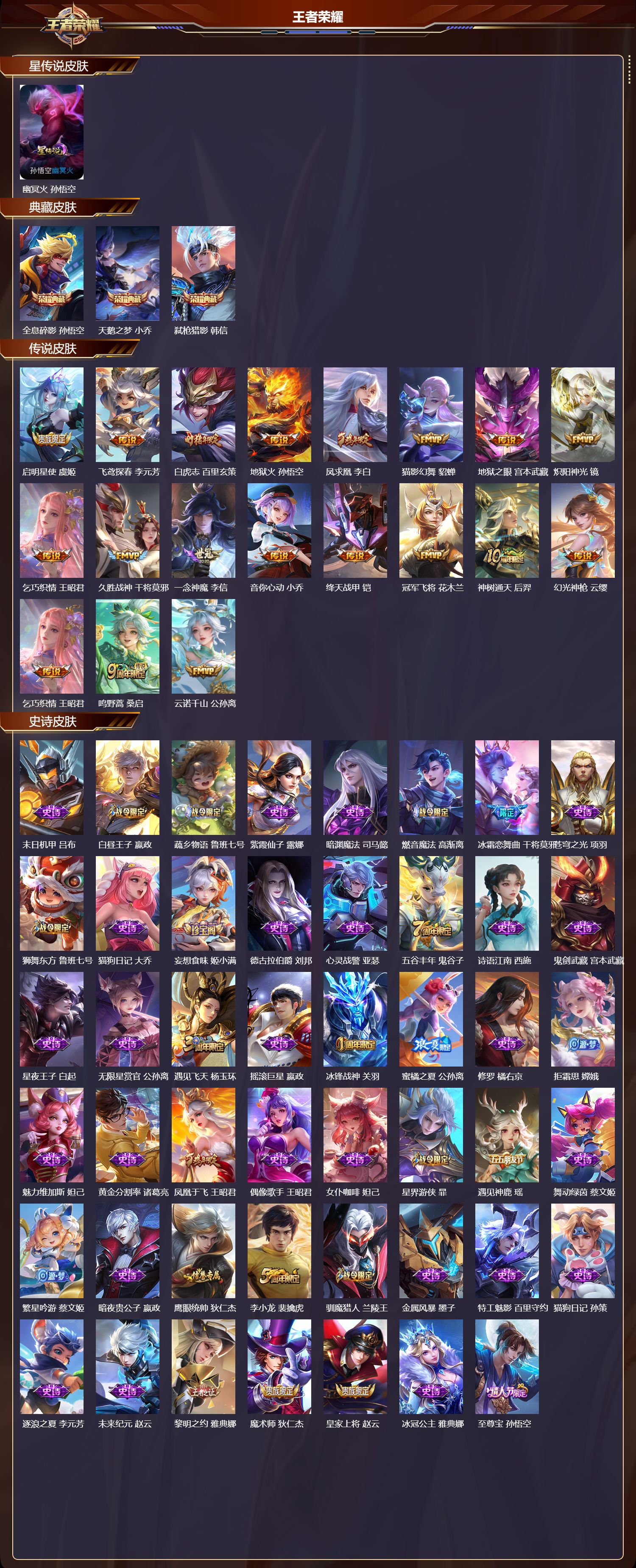 WZQM4153682王者荣耀账号详情图3