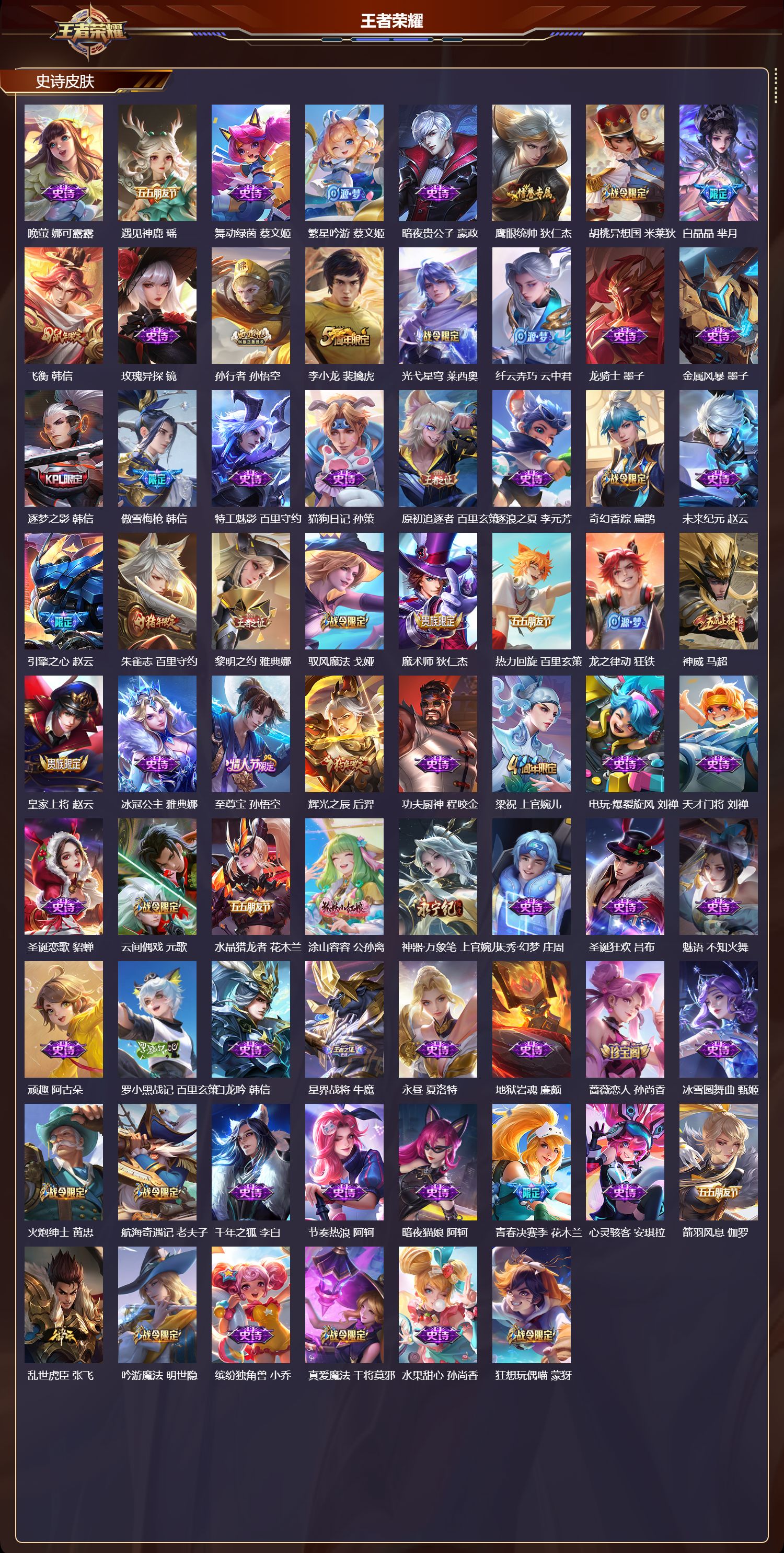 WZQM4153990王者荣耀账号详情图4