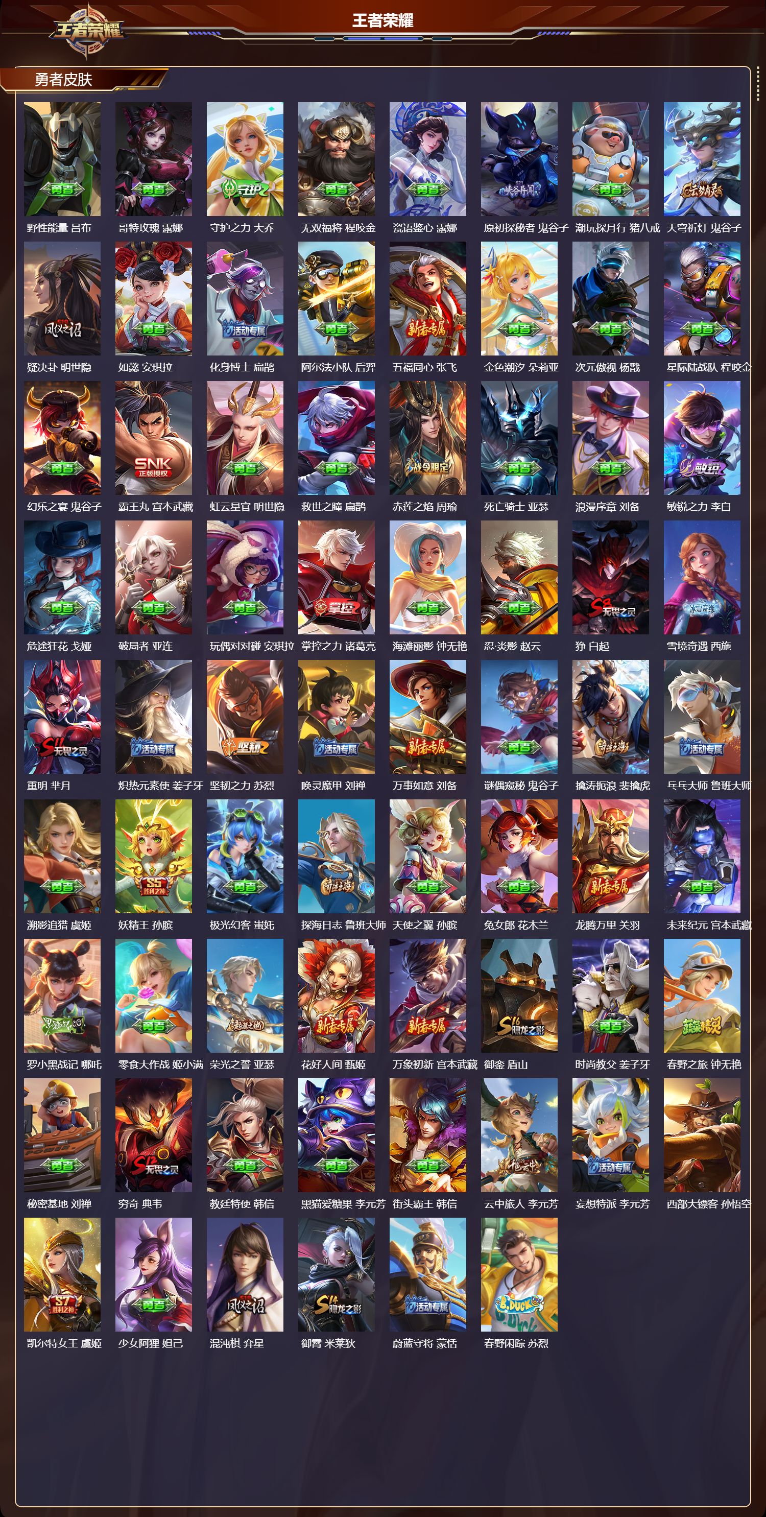 WZQM4153991王者荣耀账号详情图5