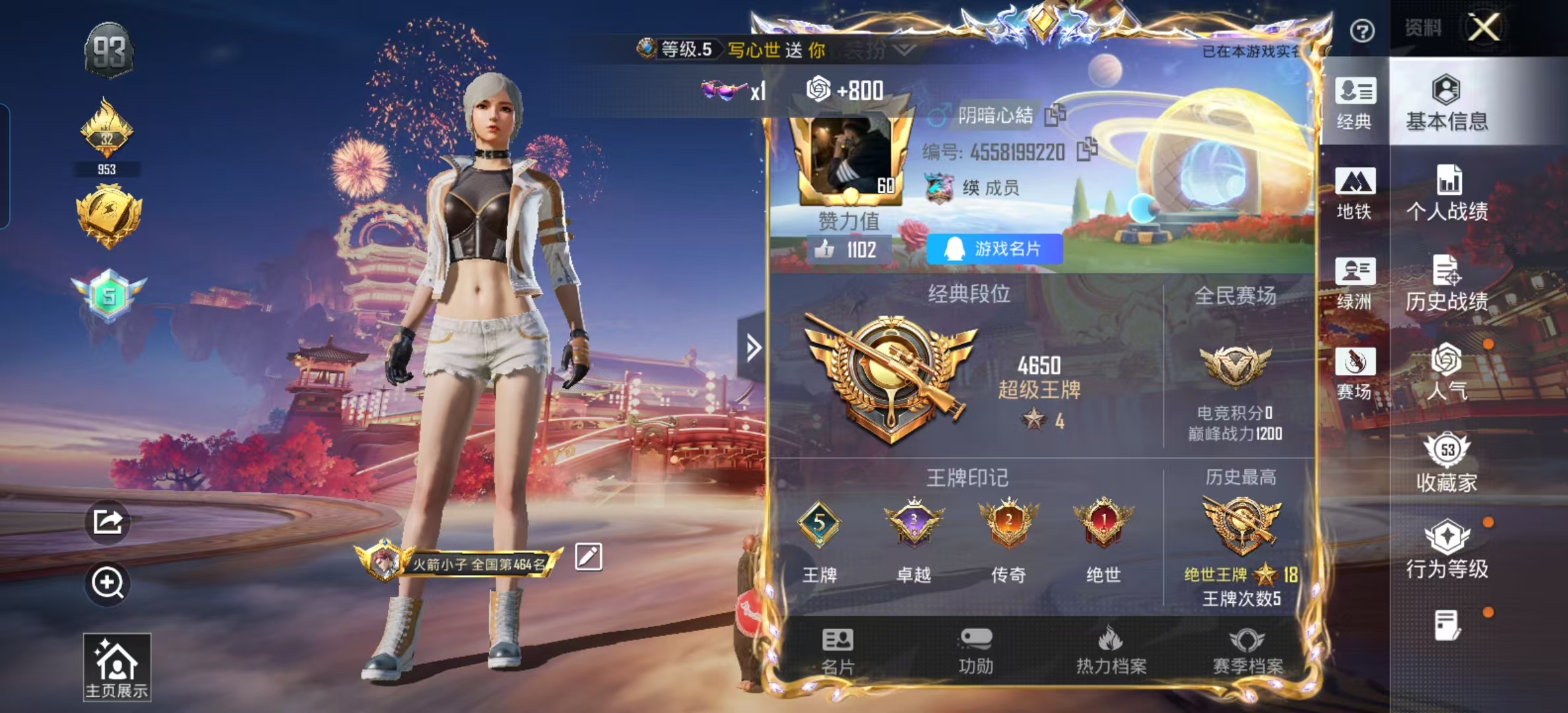 HPSJ482993和平精英账号详情图3 HPSJ482993和平精英账号详情图3