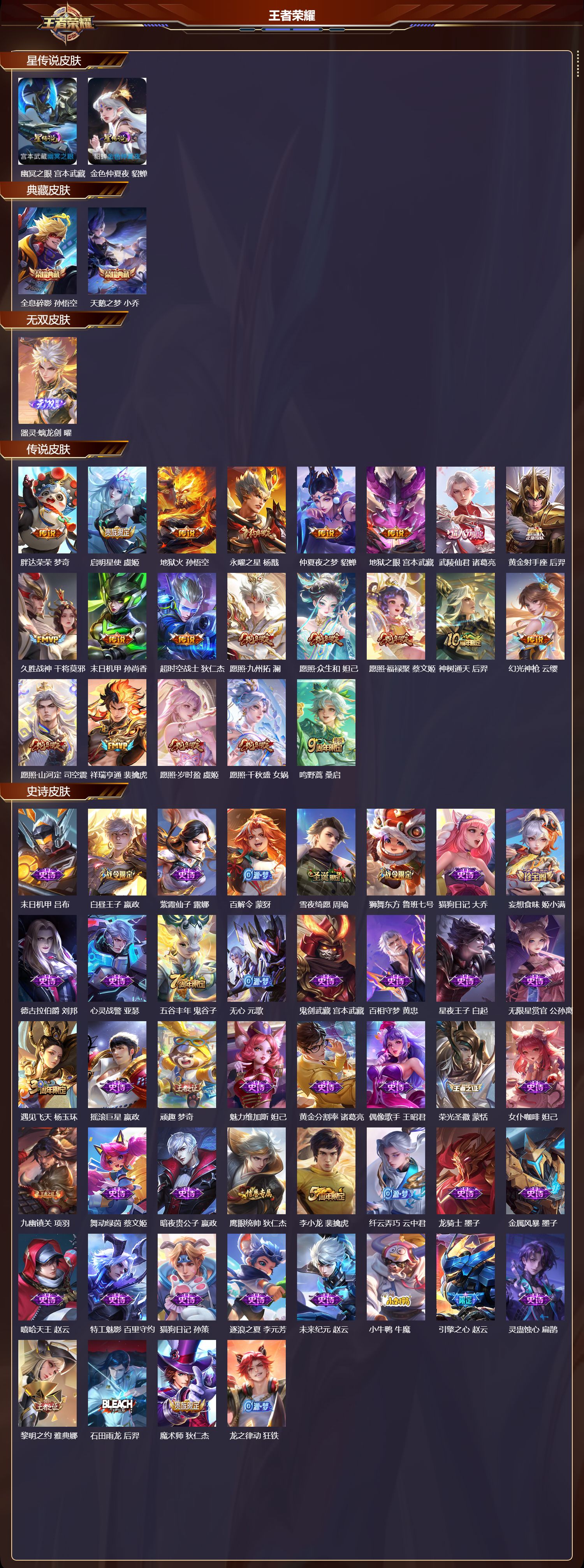 WZQM4153839王者荣耀账号详情图3