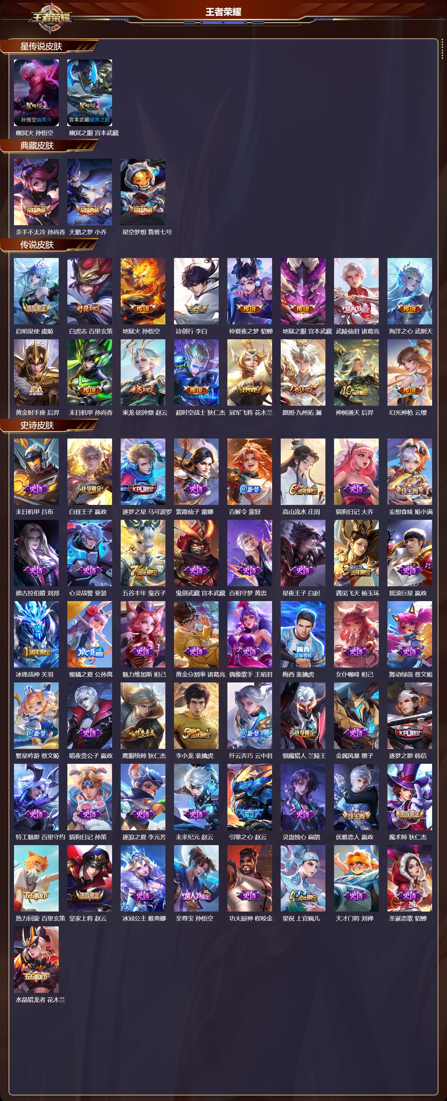 WZQM4153991王者荣耀账号详情图3