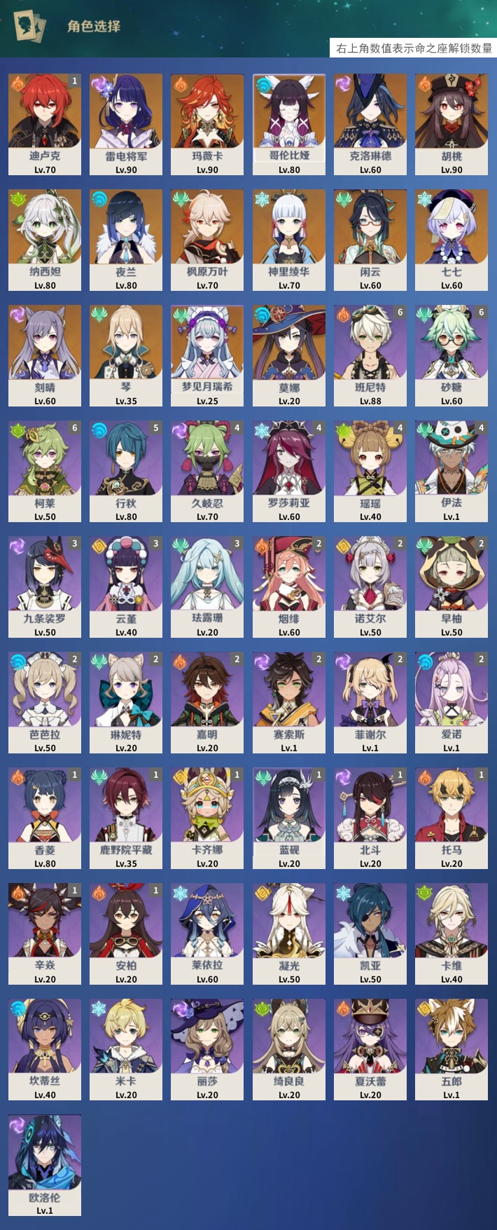 YSMK42067原神账号详情图3