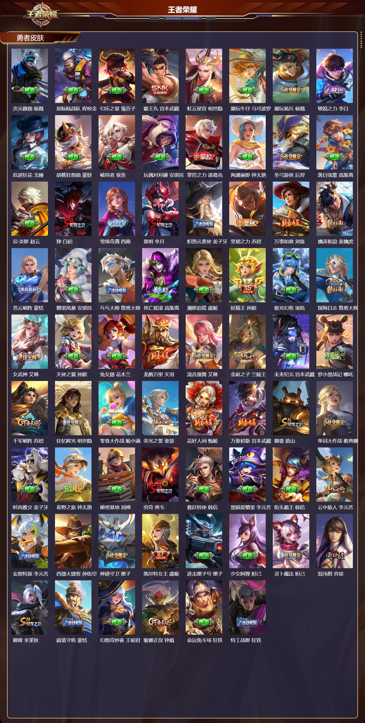 WZQM4153990王者荣耀账号详情图6