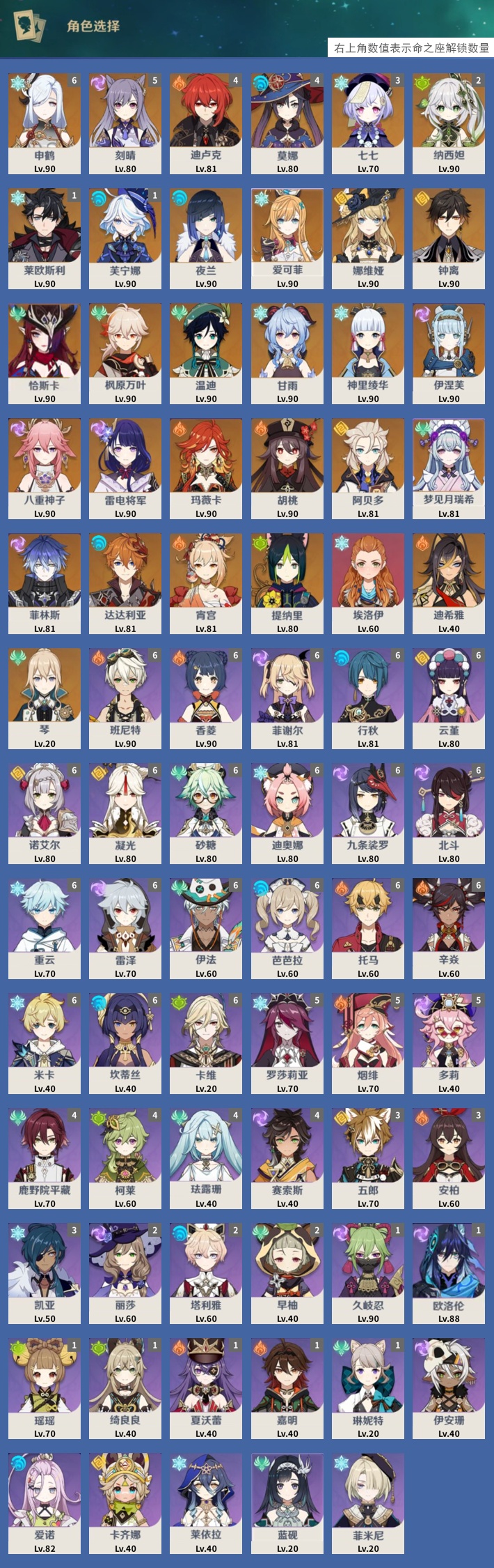 YSMK42057原神账号详情图3