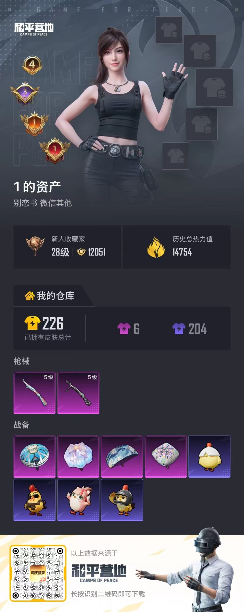 HPSJ485267和平精英账号详情图4