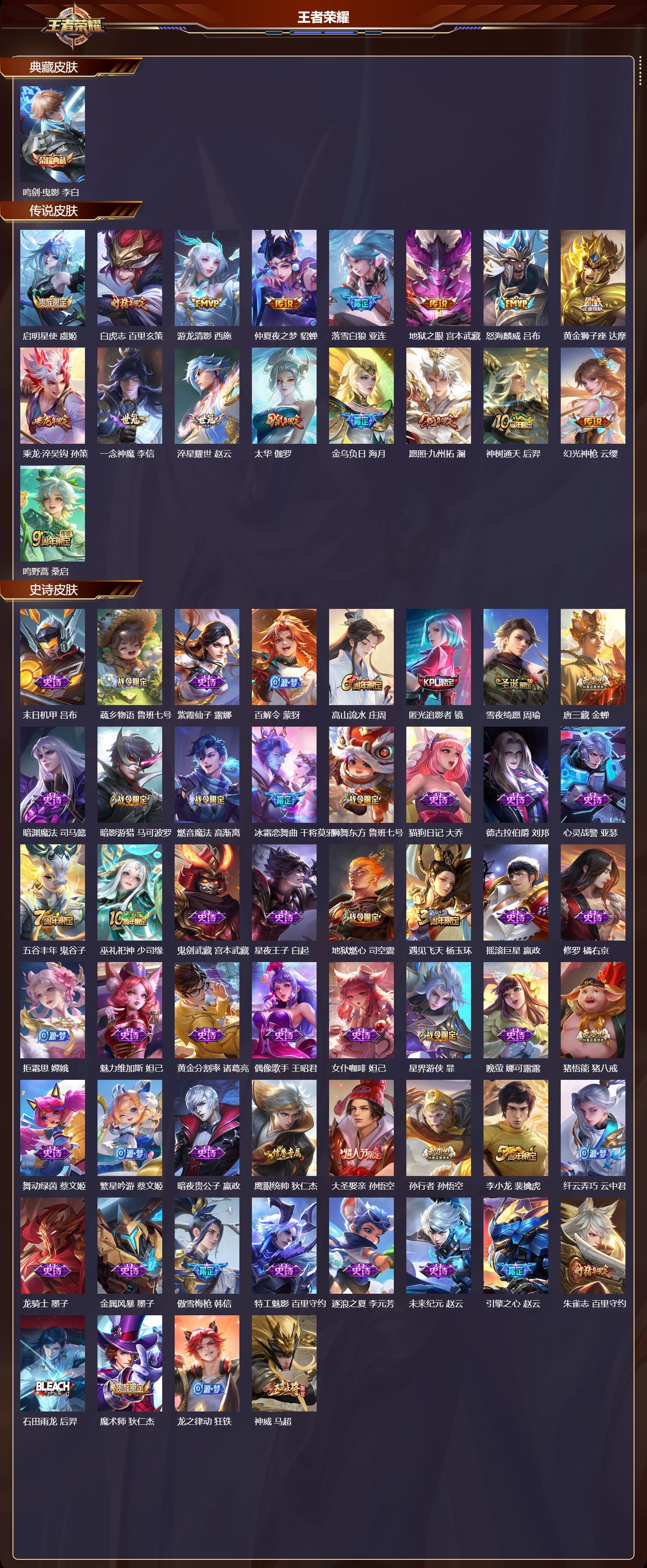 WZLX4222356王者荣耀账号详情图3 WZLX4222356王者荣耀账号详情图3