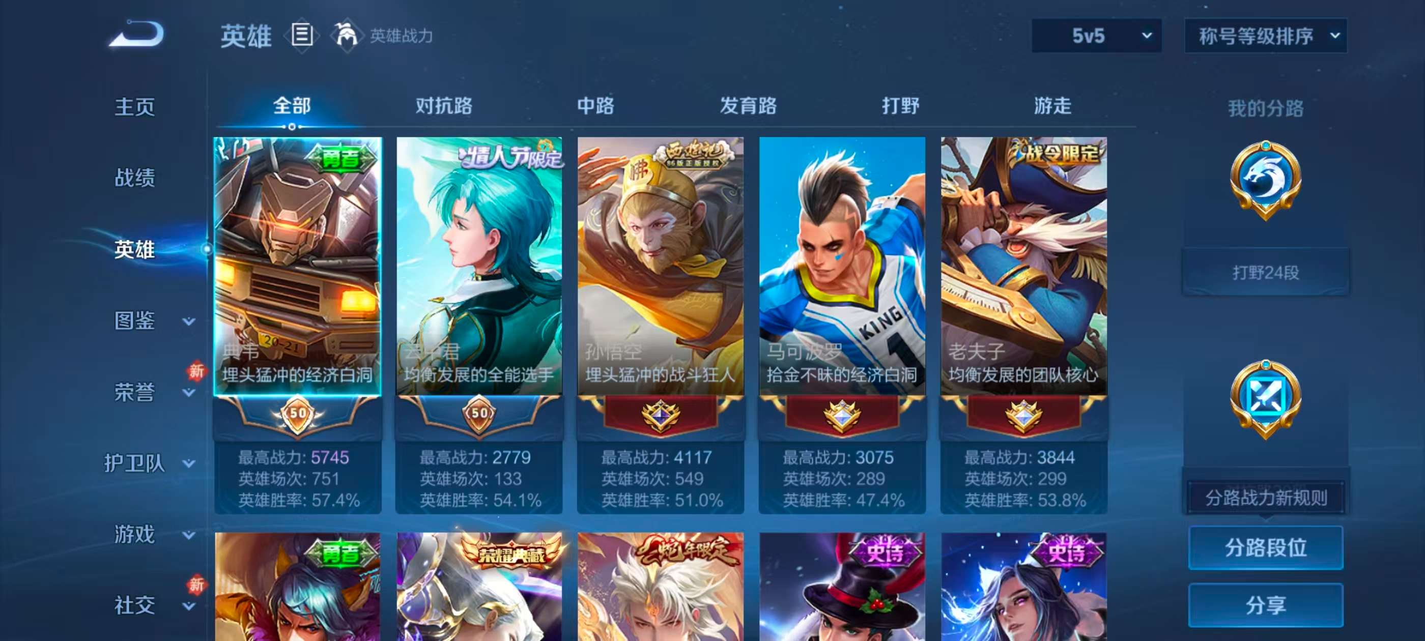 WZCMW4154341王者荣耀账号详情图4