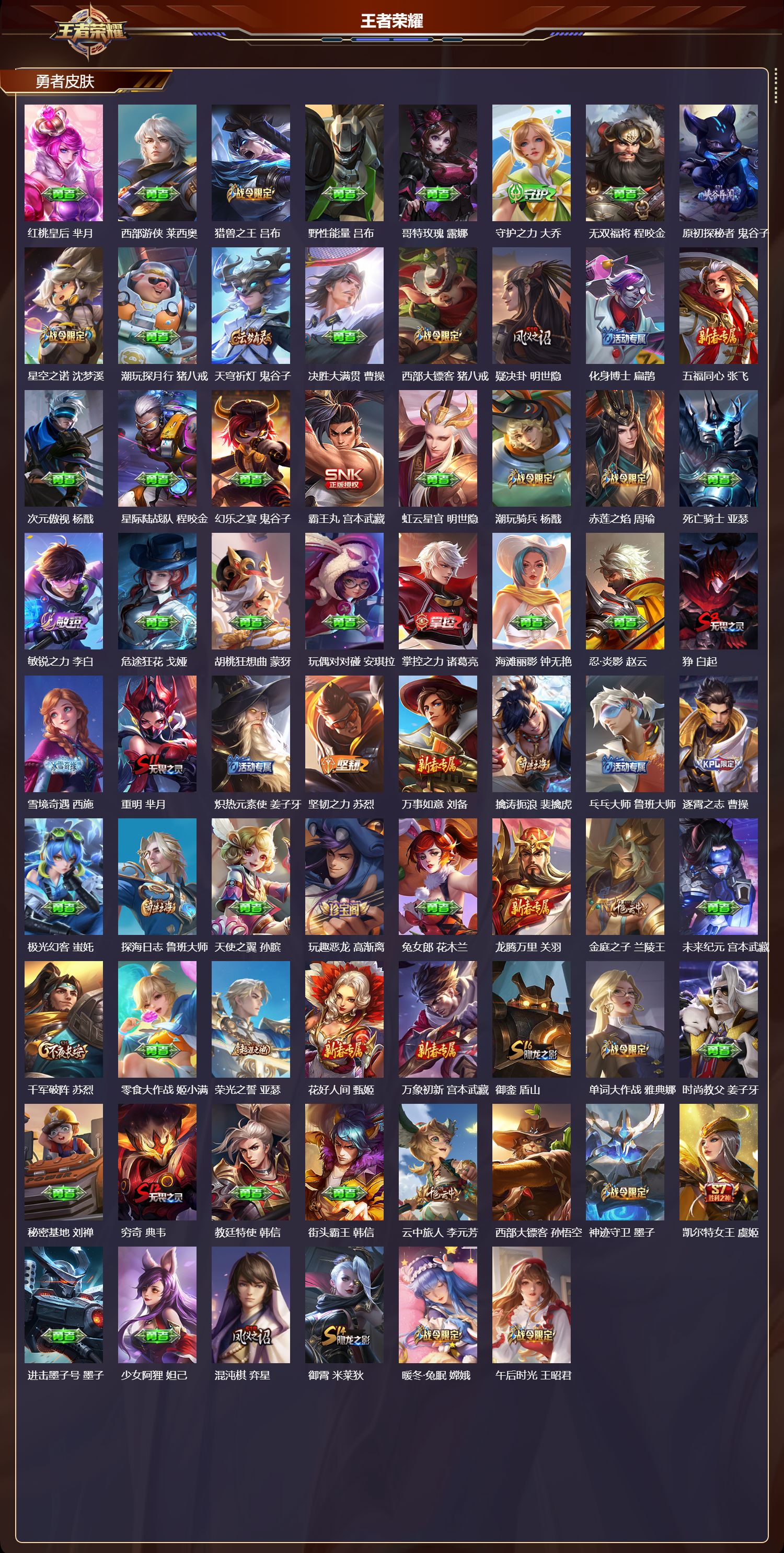 WZQM4160416王者荣耀账号详情图5